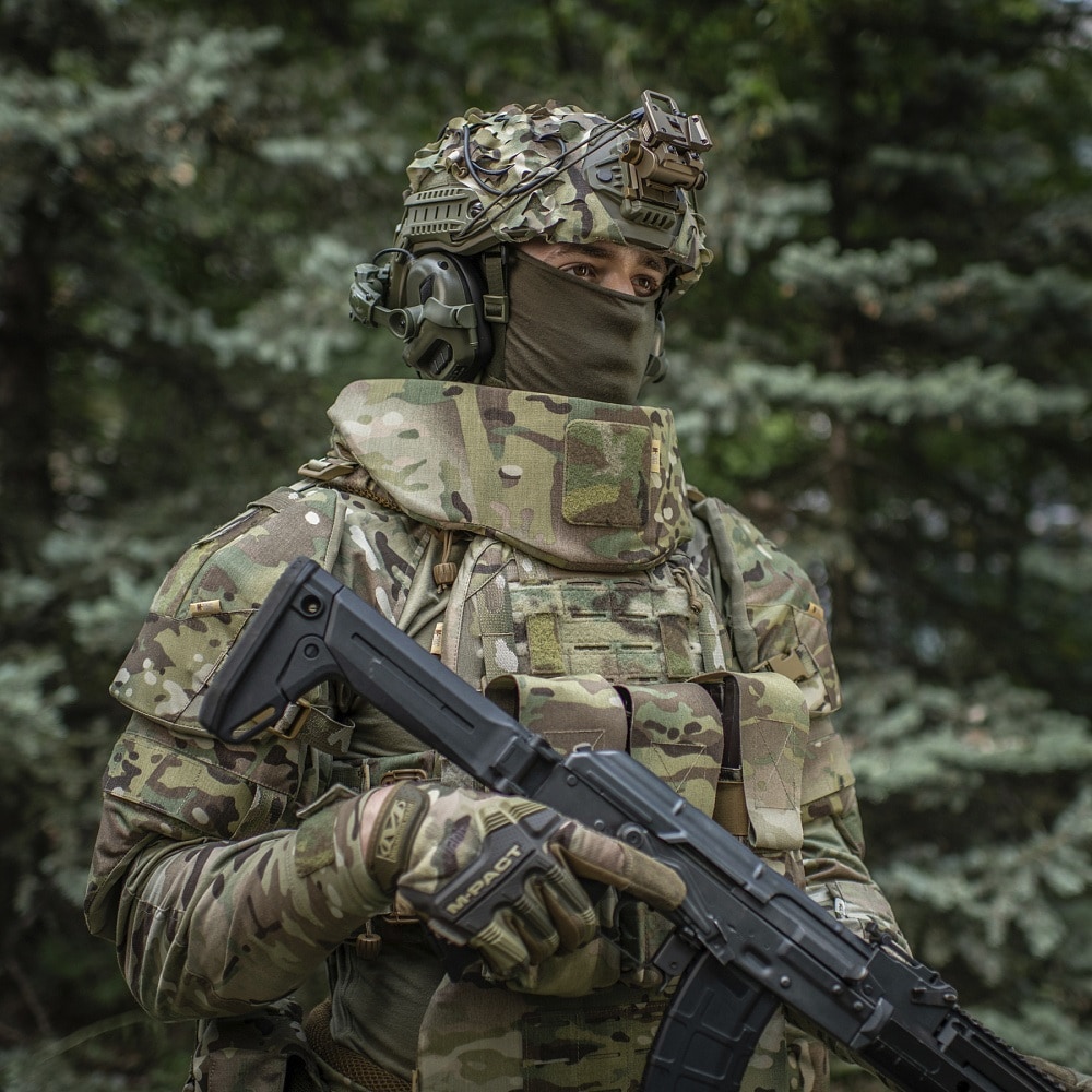 Kołnierz ochronny M-Tac Elite na wkłady balistyczne - MultiCam