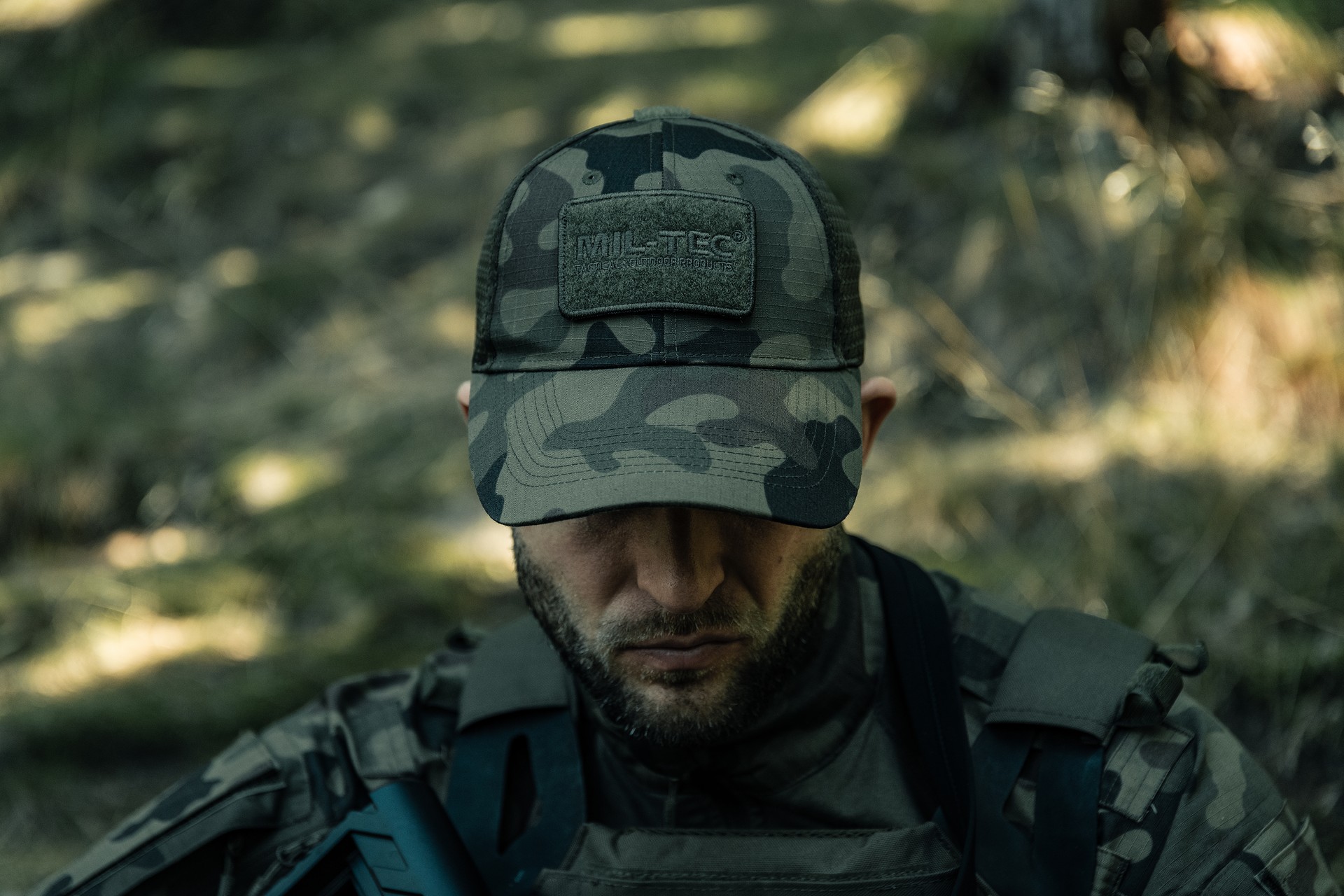 Czapka z daszkiem Mil-Tec Net Baseball Cap - wz.93 Pantera PL Woodland