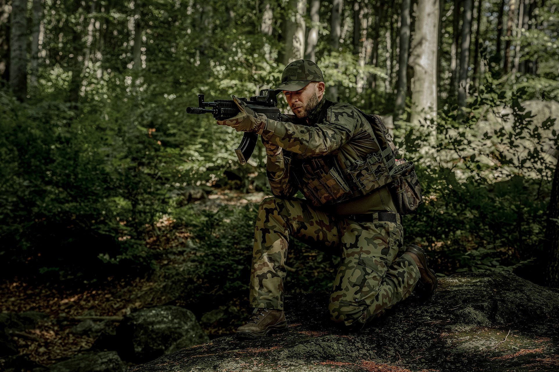 Бейсболка Mil-Tec Tactical Baseball Cap - wz.93 Pantera PL Woodland