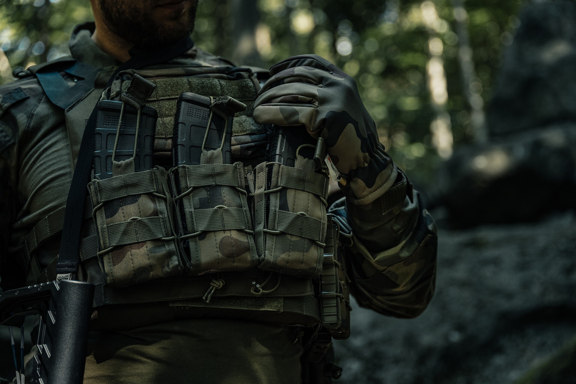 Одиночний підсумок Mil-Tec для магазину - wz.93 Pantera PL Woodland