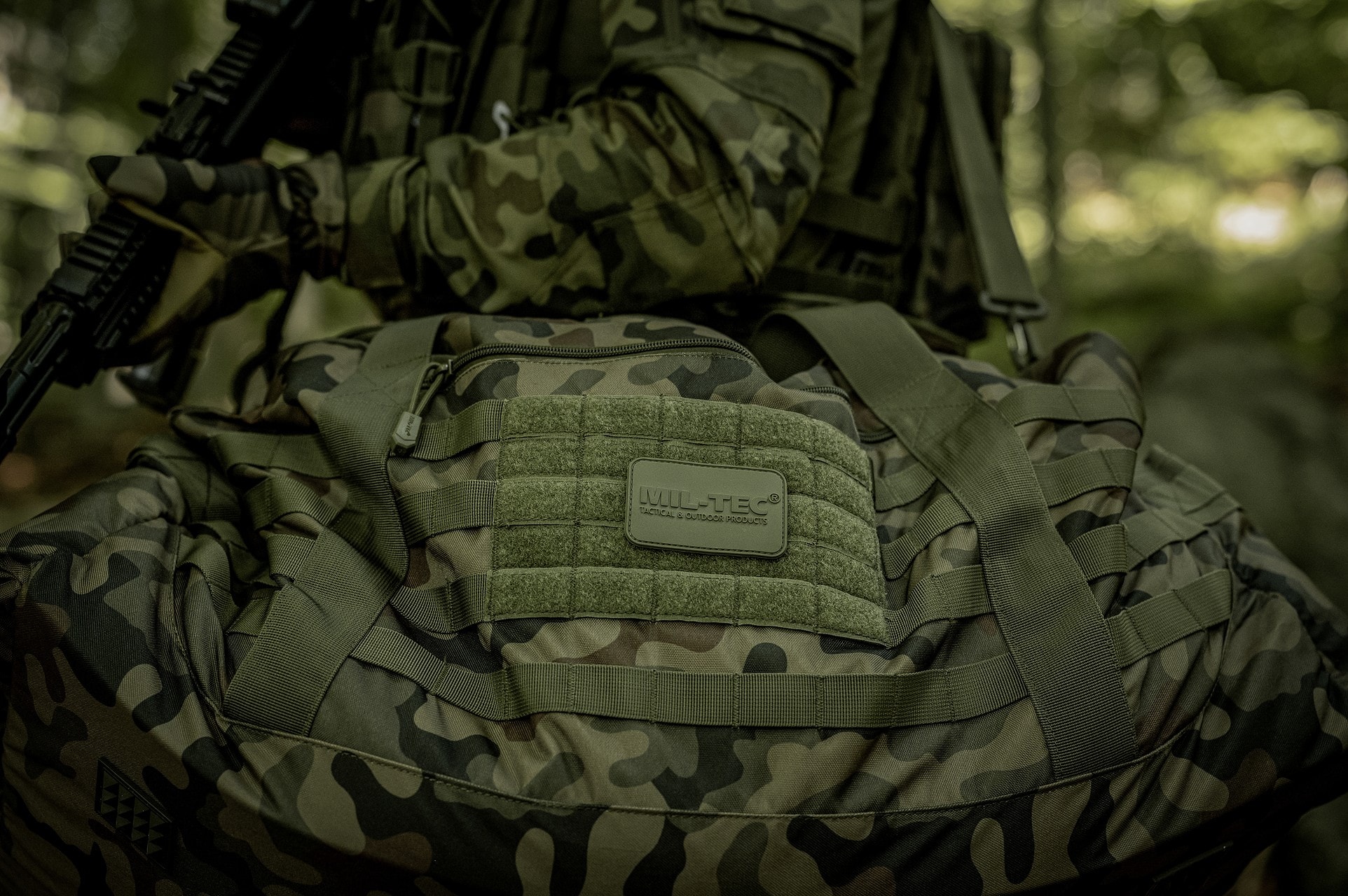 Сумка Mil-Tec US Combat Parachute Cargo Large 105 л - wz.93 Pantera PL Woodland