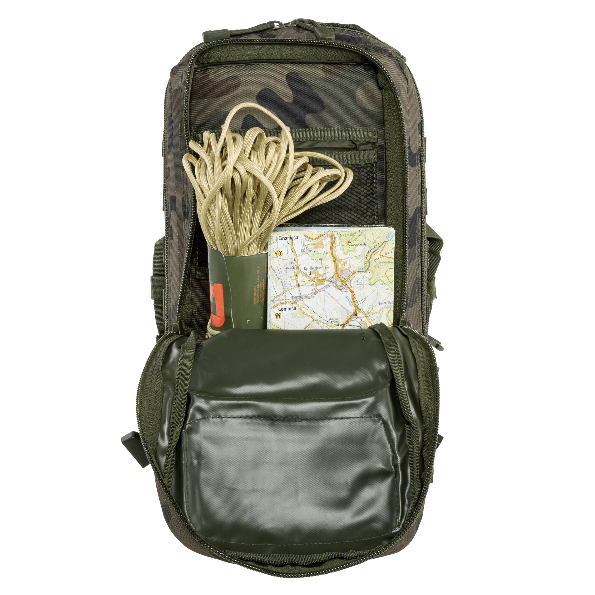 Plecak Mil-Tec Assault Pack Small 20 l - wz.93 Pantera PL Woodland