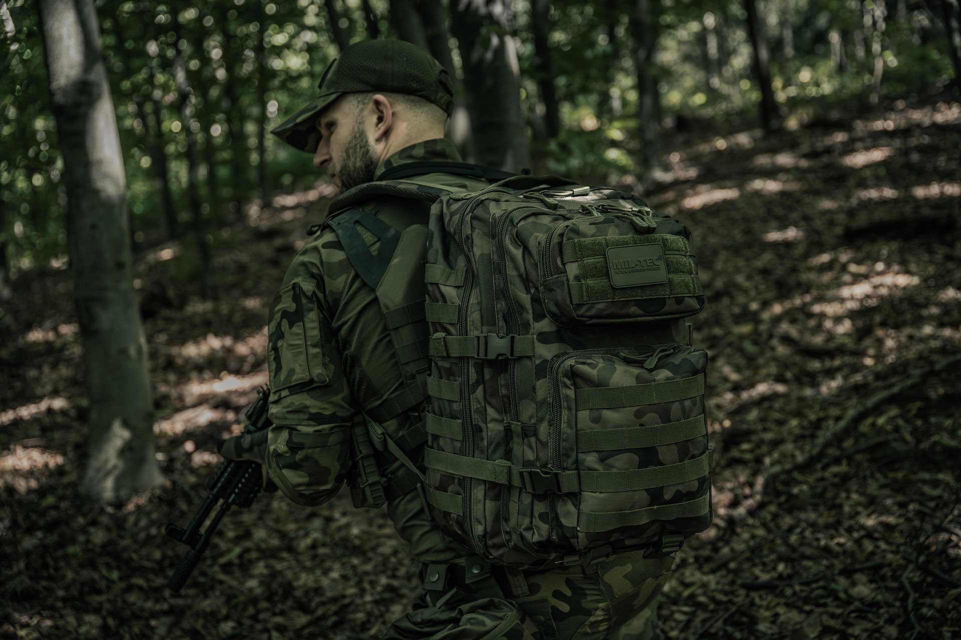 Рюкзак Mil-Tec Assault Pack Large 36 л - wz.93 Pantera PL Woodland