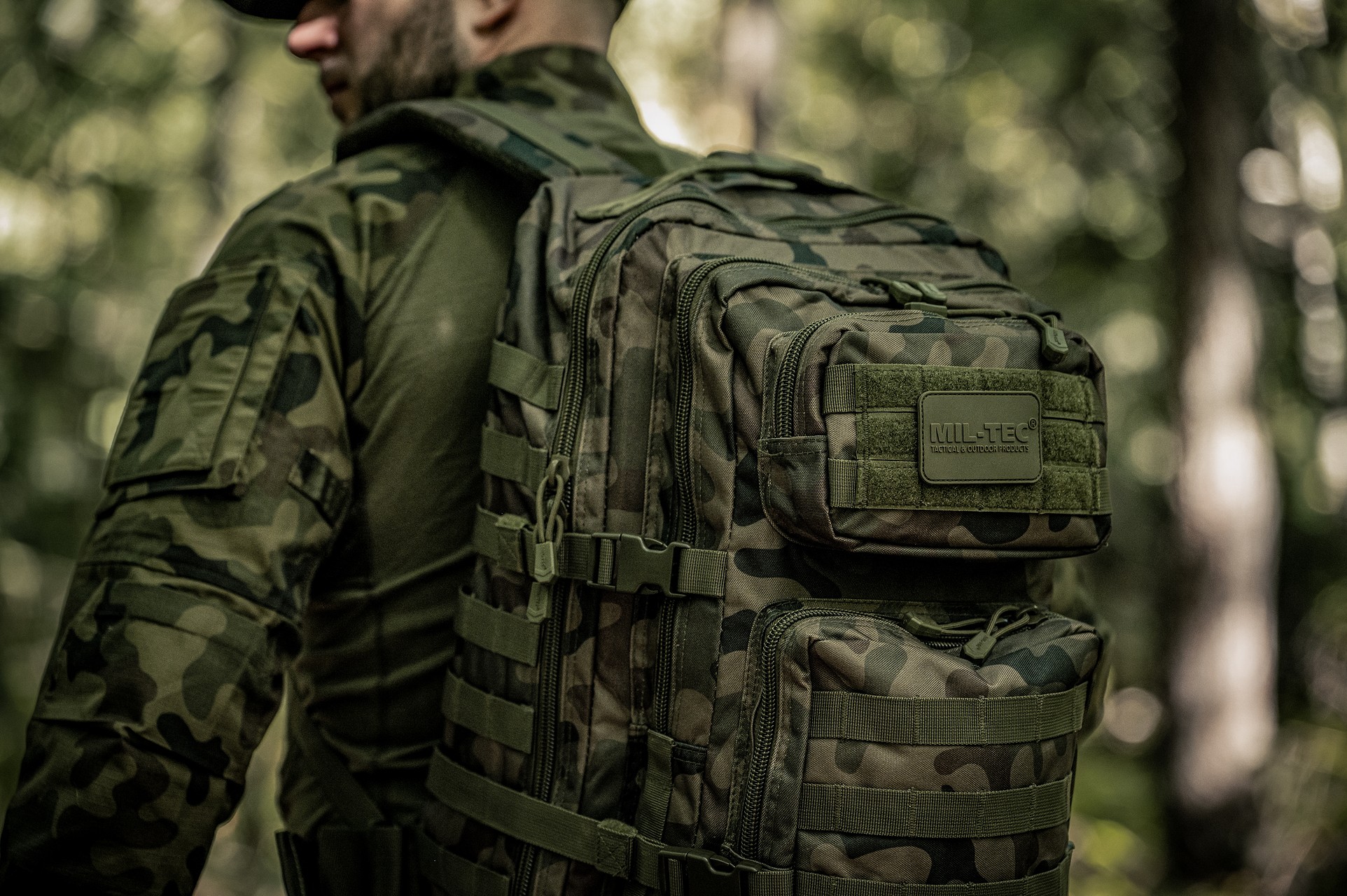 Рюкзак Mil-Tec Assault Pack Large 36 л - wz.93 Pantera PL Woodland