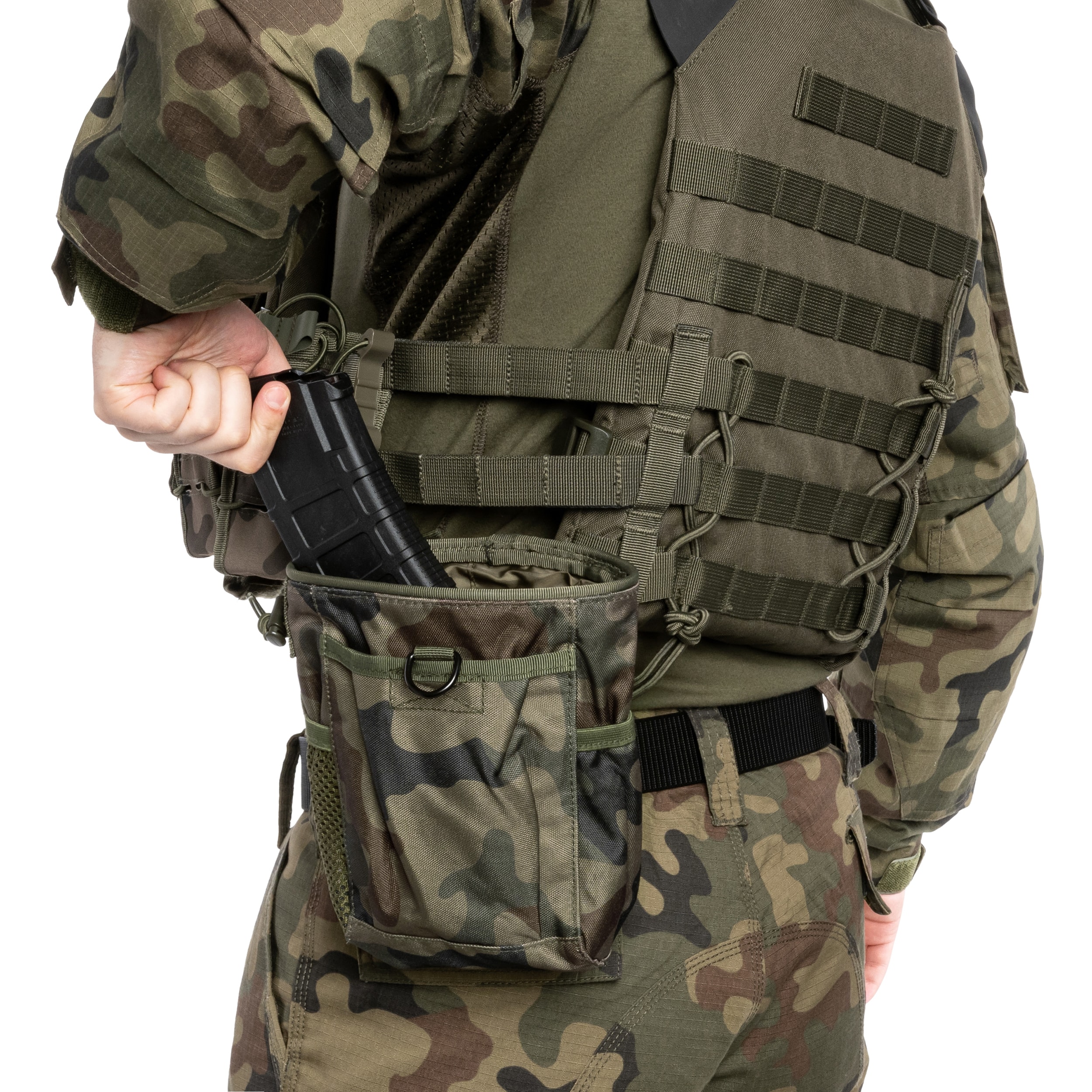 Otwarta torba zrzutowa Mil-Tec MOLLE - wz.93 Pantera PL Woodland