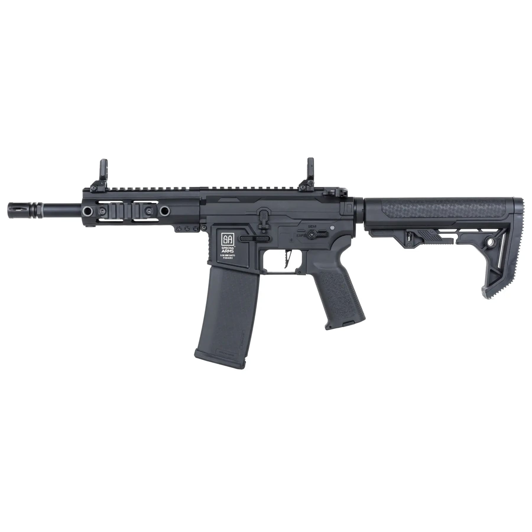 Karabinek szturmowy AEG Specna Arms SA-F04-RL Flex Light Ops Stock New Receiver HAL ETU Gen. 2 - Black