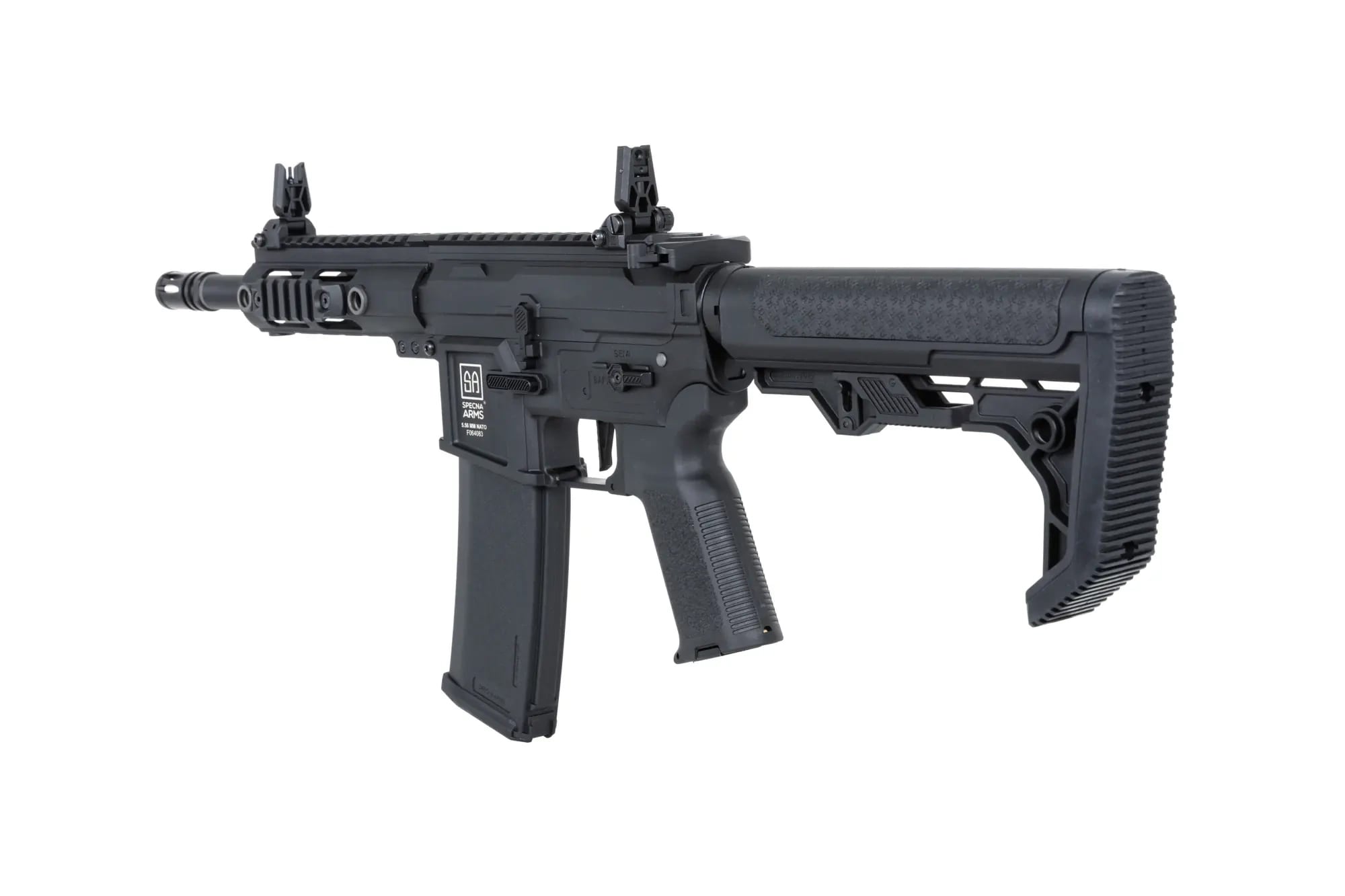 Karabinek szturmowy AEG Specna Arms SA-F04-RL Flex Light Ops Stock New Receiver HAL ETU Gen. 2 - Black