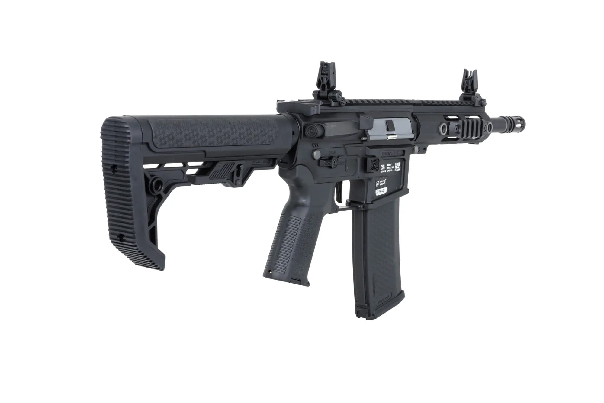 Karabinek szturmowy AEG Specna Arms SA-F04-RL Flex Light Ops Stock New Receiver HAL ETU Gen. 2 - Black