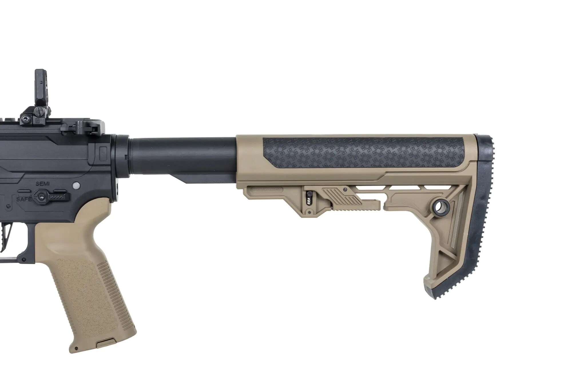 Karabinek szturmowy AEG Specna Arms SA-F04-RL Flex Light Ops Stock New Receiver HAL ETU Gen. 2 - Half-Tan