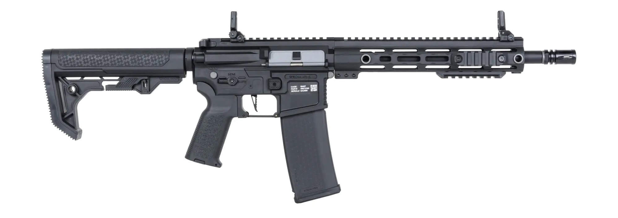 Karabinek szturmowy AEG Specna Arms SA-F05-RL Flex Light Ops Stock New Receiver HAL ETU Gen. 2 - Black