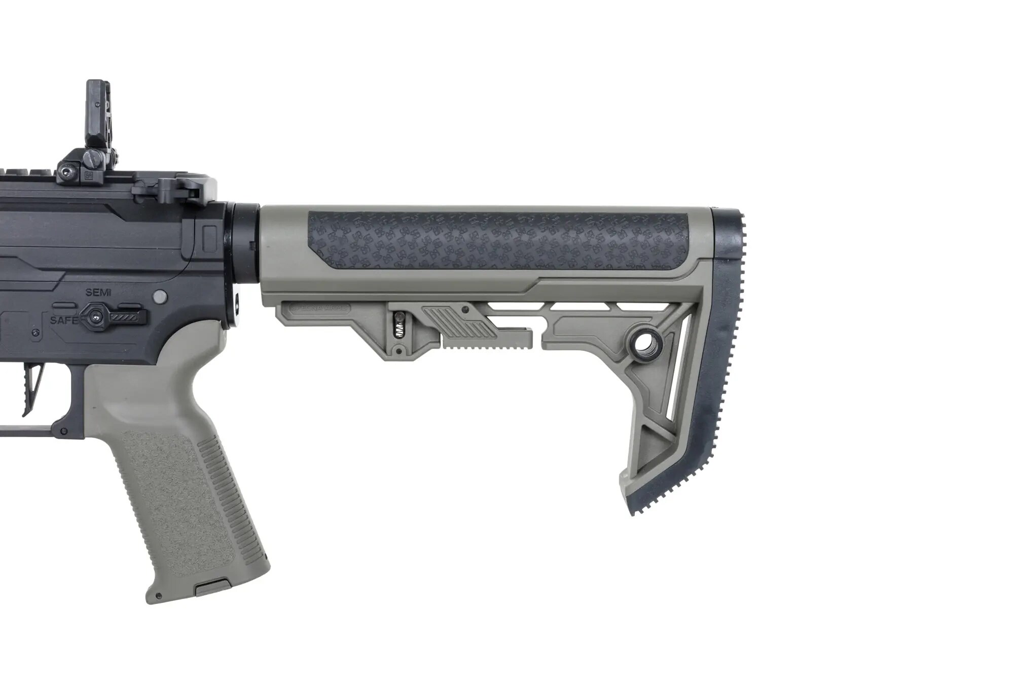 Karabinek szturmowy AEG Specna Arms SA-F05-RL Flex Light Ops Stock New Receiver HAL ETU Gen. 2 - Olive