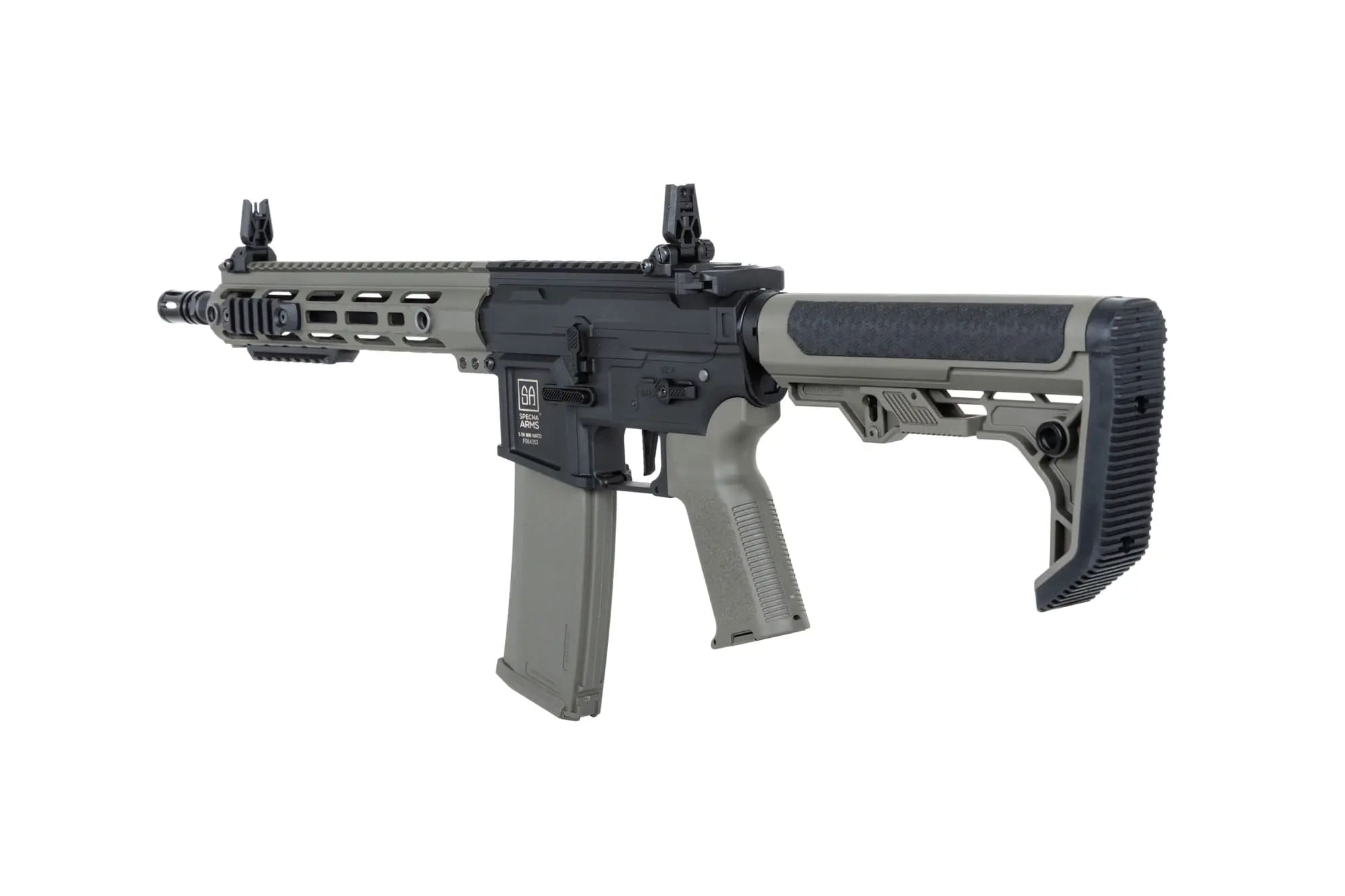 Karabinek szturmowy AEG Specna Arms SA-F05-RL Flex Light Ops Stock New Receiver HAL ETU Gen. 2 - Olive