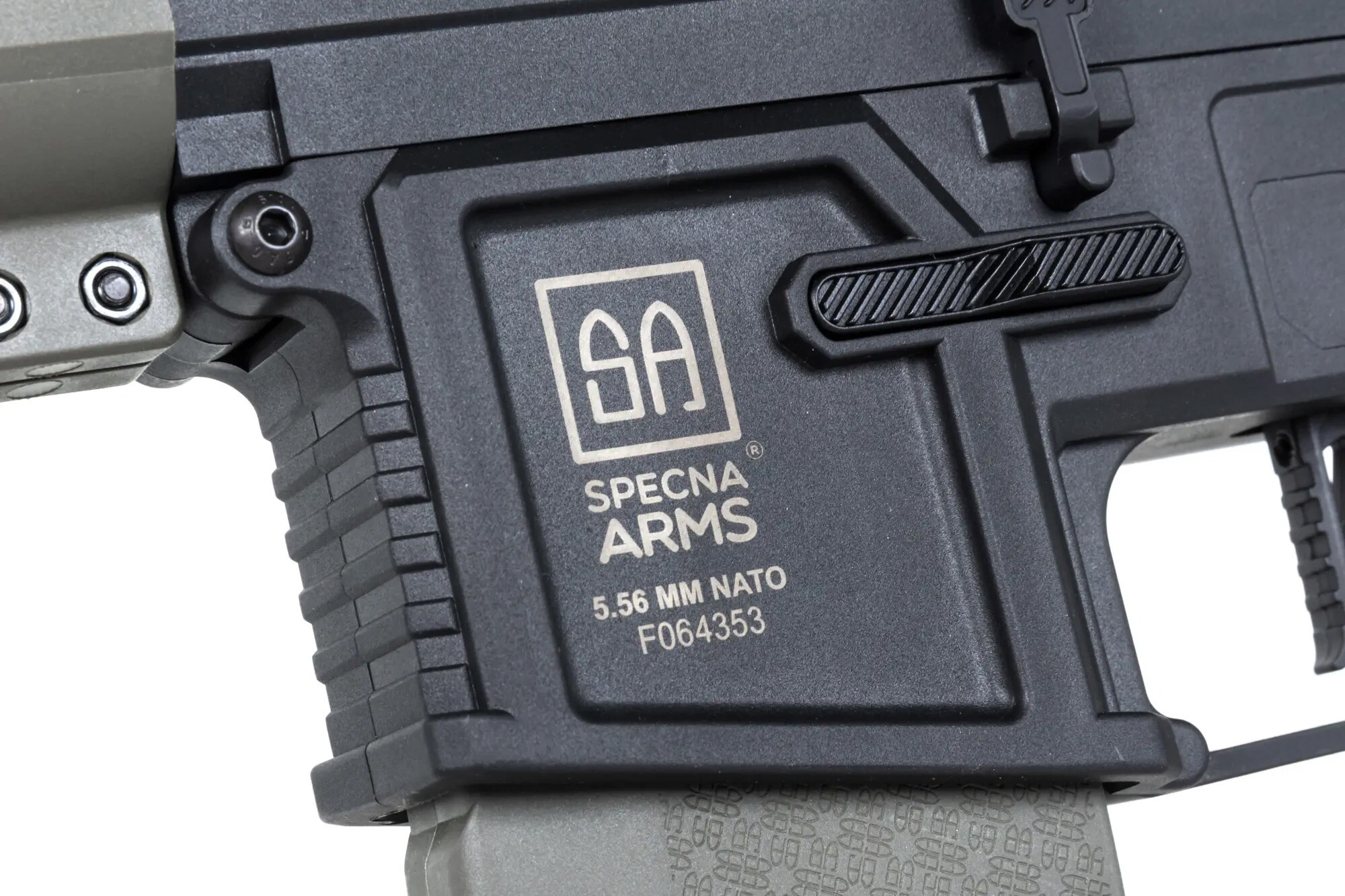 Karabinek szturmowy AEG Specna Arms SA-F05-RL Flex Light Ops Stock New Receiver HAL ETU Gen. 2 - Olive