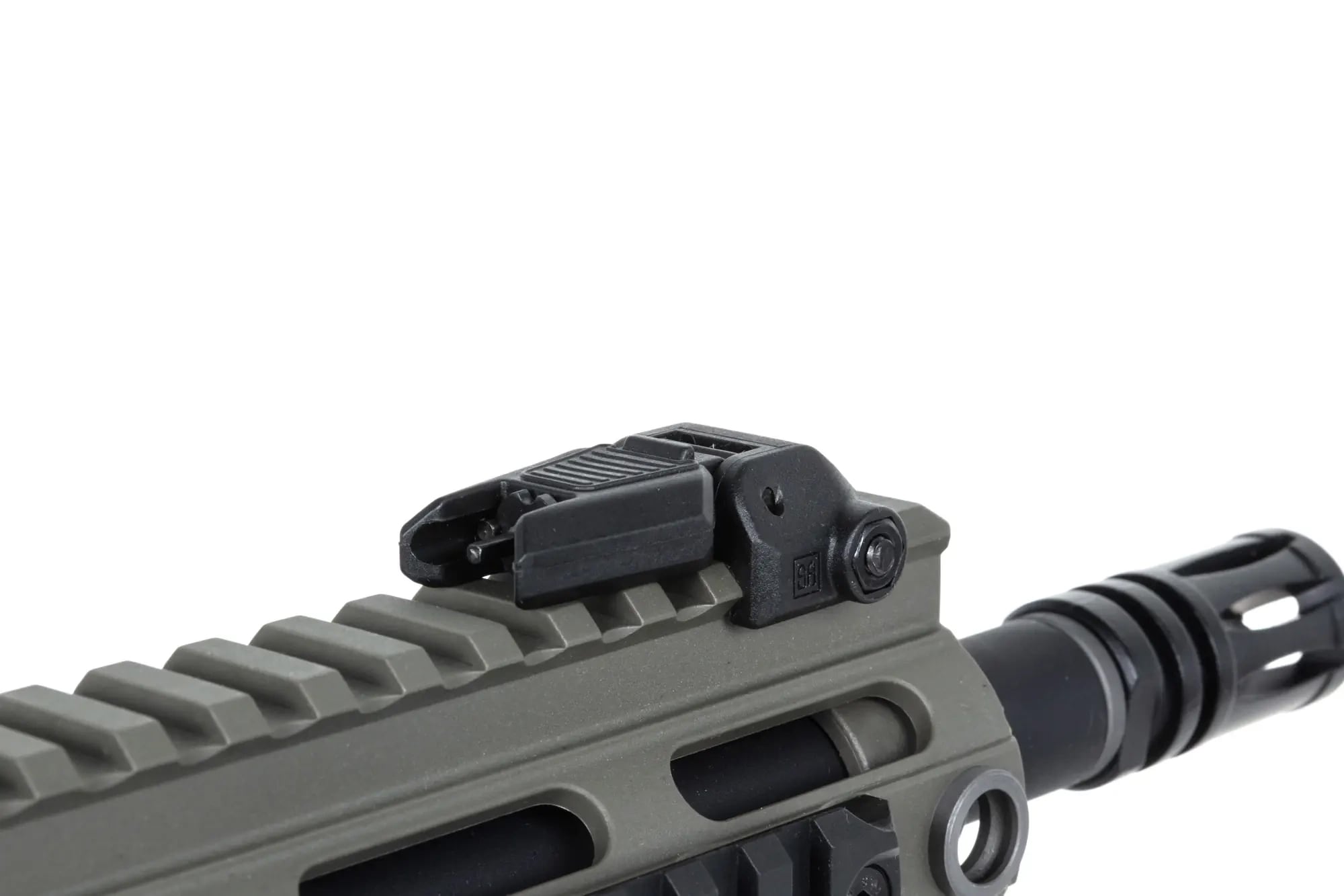Karabinek szturmowy AEG Specna Arms SA-F05-RL Flex Light Ops Stock New Receiver HAL ETU Gen. 2 - Olive