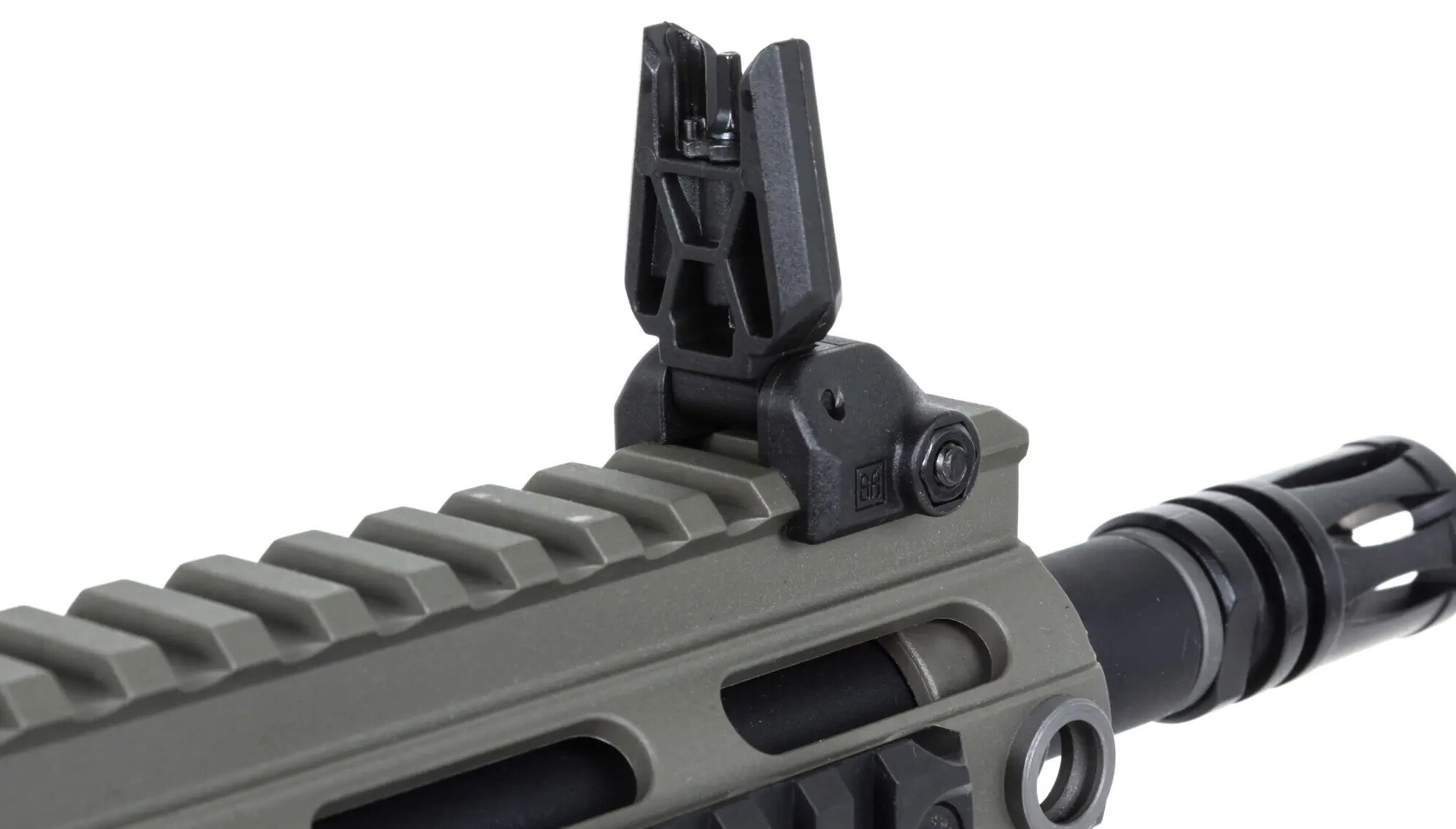 Karabinek szturmowy AEG Specna Arms SA-F05-RL Flex Light Ops Stock New Receiver HAL ETU Gen. 2 - Olive