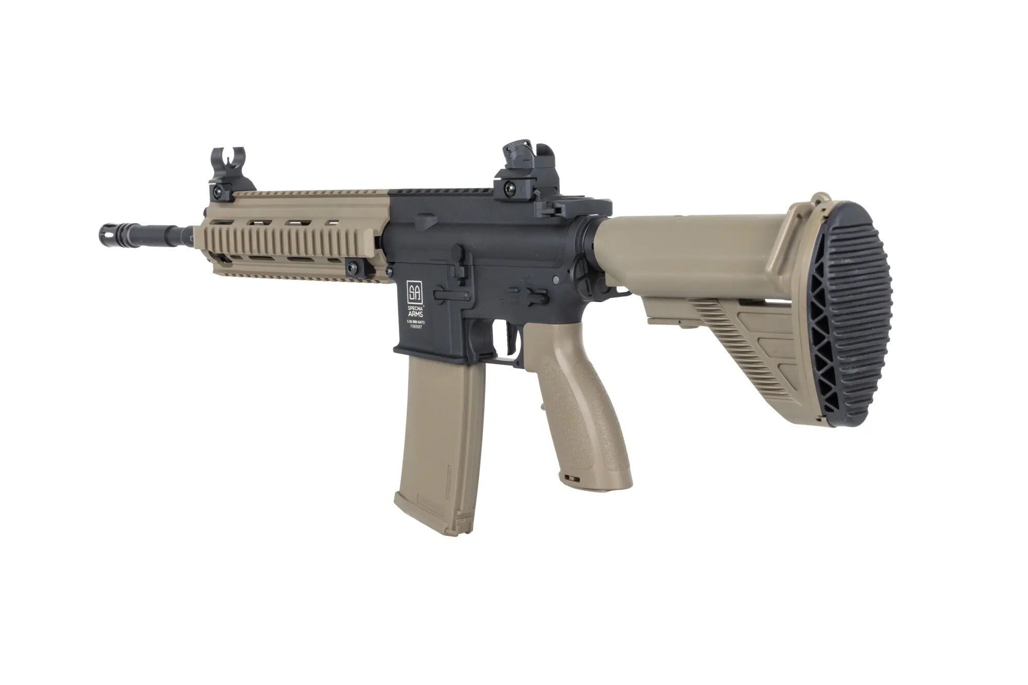 Karabinek szturmowy AEG Specna Arms SA-FH07 Flex HAL ETU Gen. 2 - Half-Tan