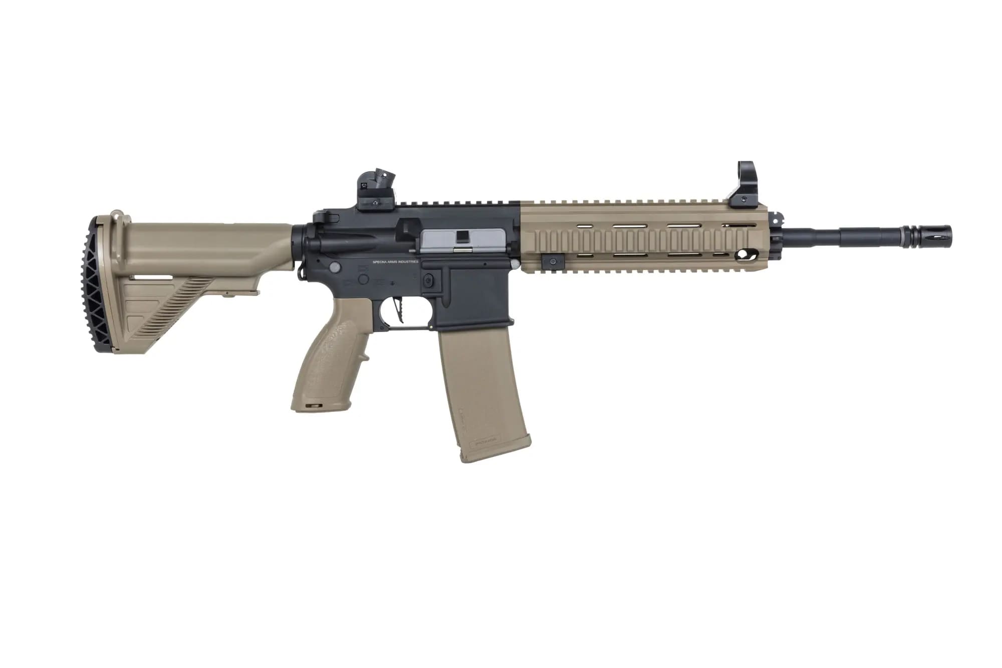 Karabinek szturmowy AEG Specna Arms SA-FH07 Flex HAL ETU Gen. 2 - Half-Tan
