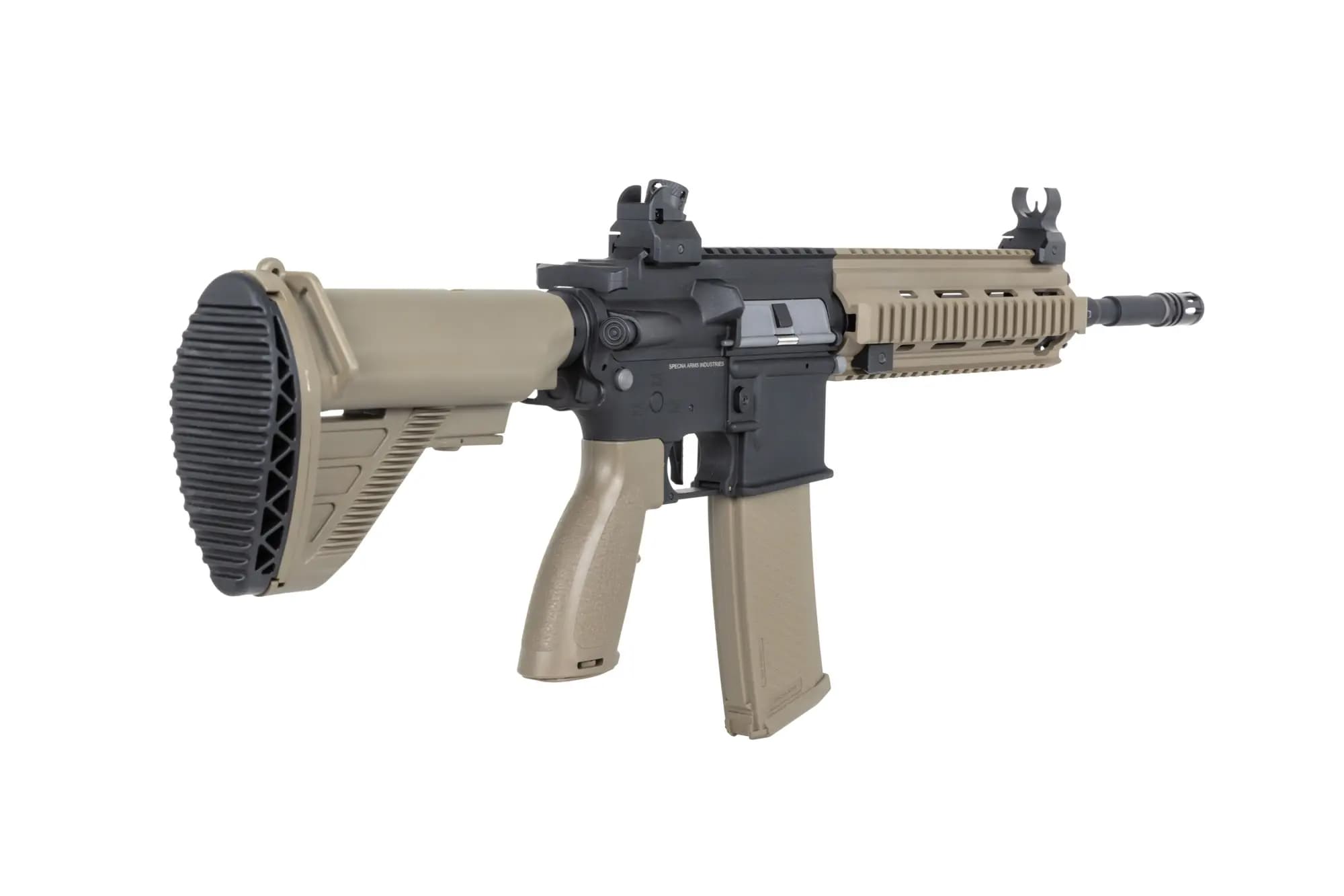 Karabinek szturmowy AEG Specna Arms SA-FH07 Flex HAL ETU Gen. 2 - Half-Tan