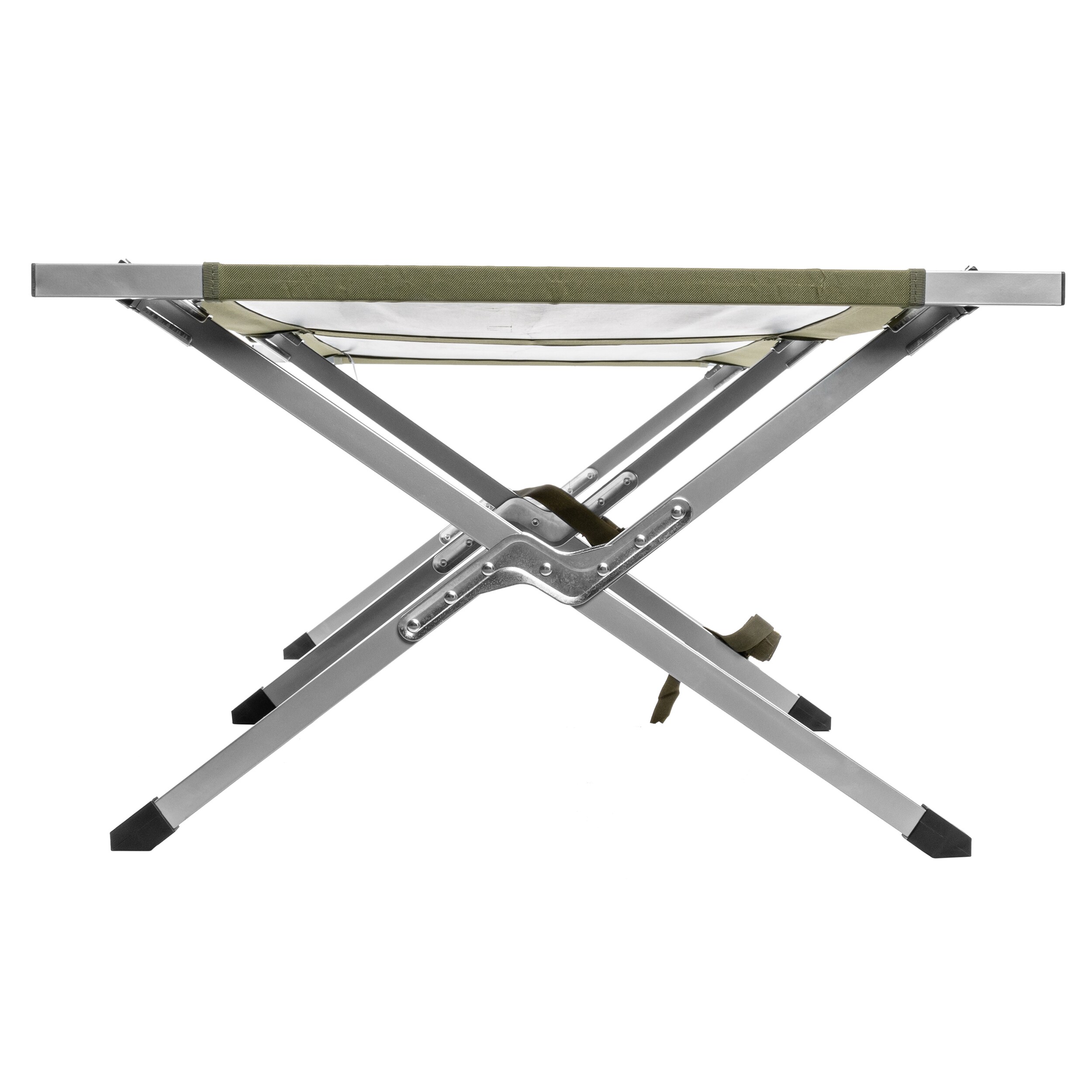 Łóżko polowe składane Mil-Tec US Style stalowe Olive - 190 x 65 cm