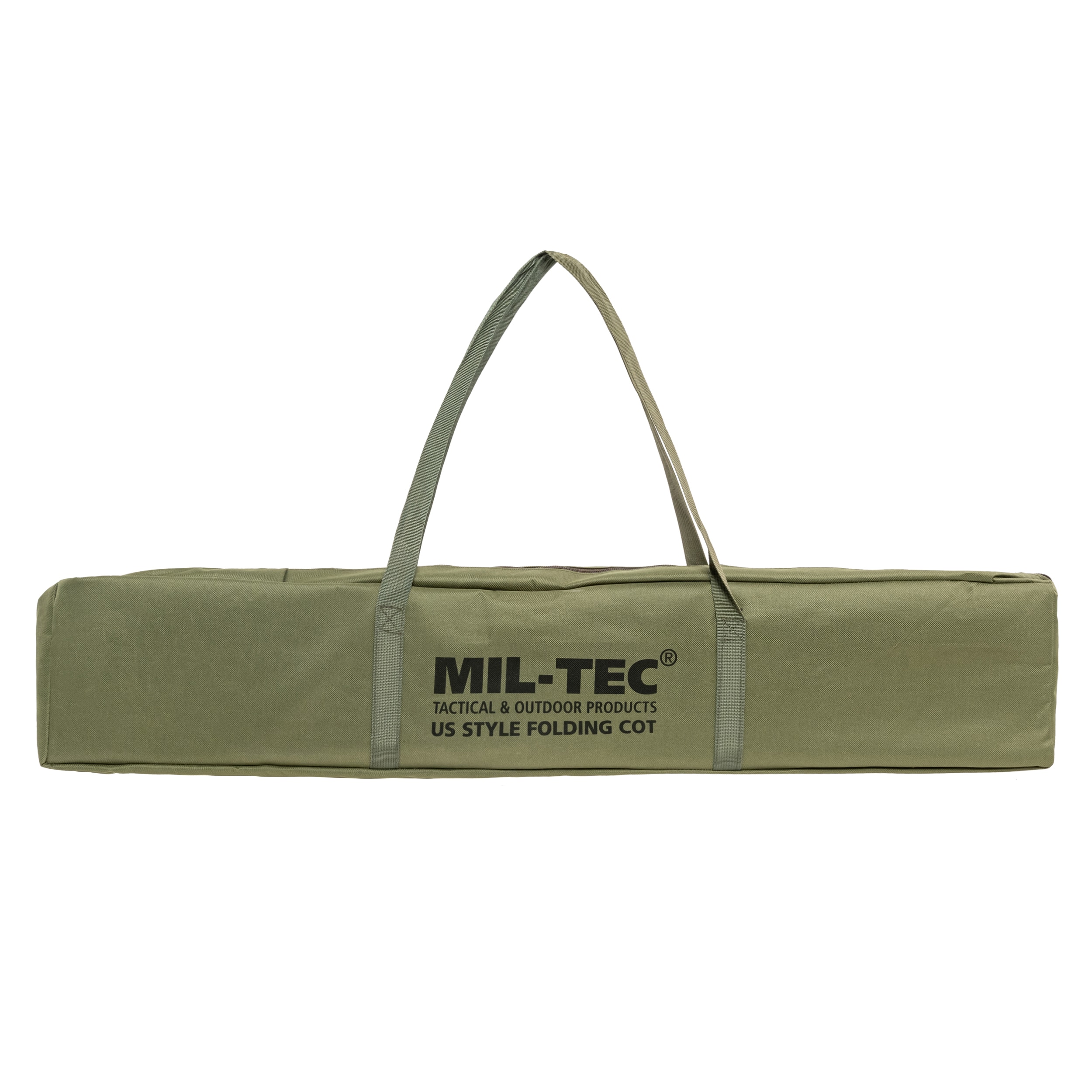 Łóżko polowe składane Mil-Tec US Style stalowe Olive - 190 x 65 cm