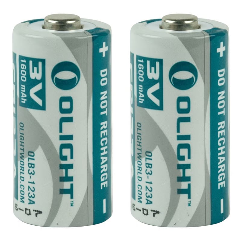 Bateria Olight 3V CR123A Li-Fe 1600 mAh - 2 szt.