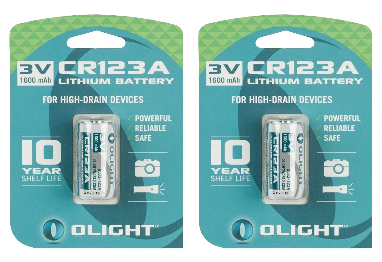 Bateria Olight 3V CR123A Li-Fe 1600 mAh - 2 szt.