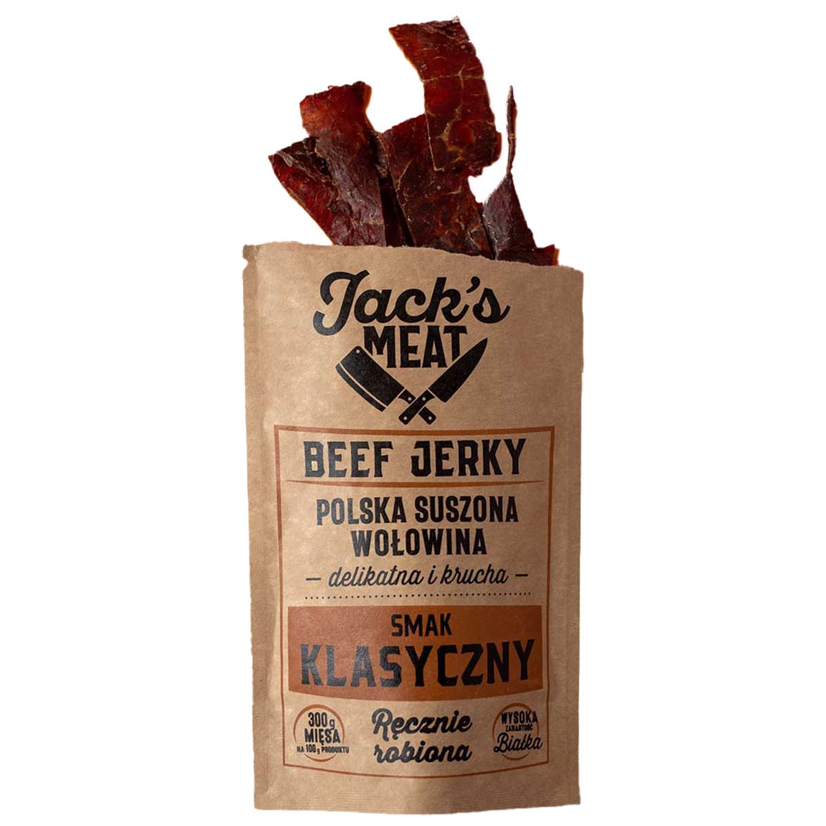 Сушена яловичина Jack's Meat Beef Jerky класичний смак 30 г - 3 шт.