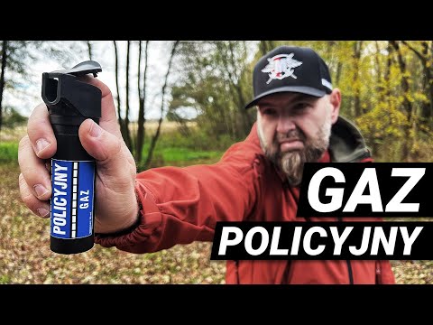 Gaz pieprzowy Policyjny 50 ml strumień + chusteczka neutralizująca Gas Relief + kabura - zestaw