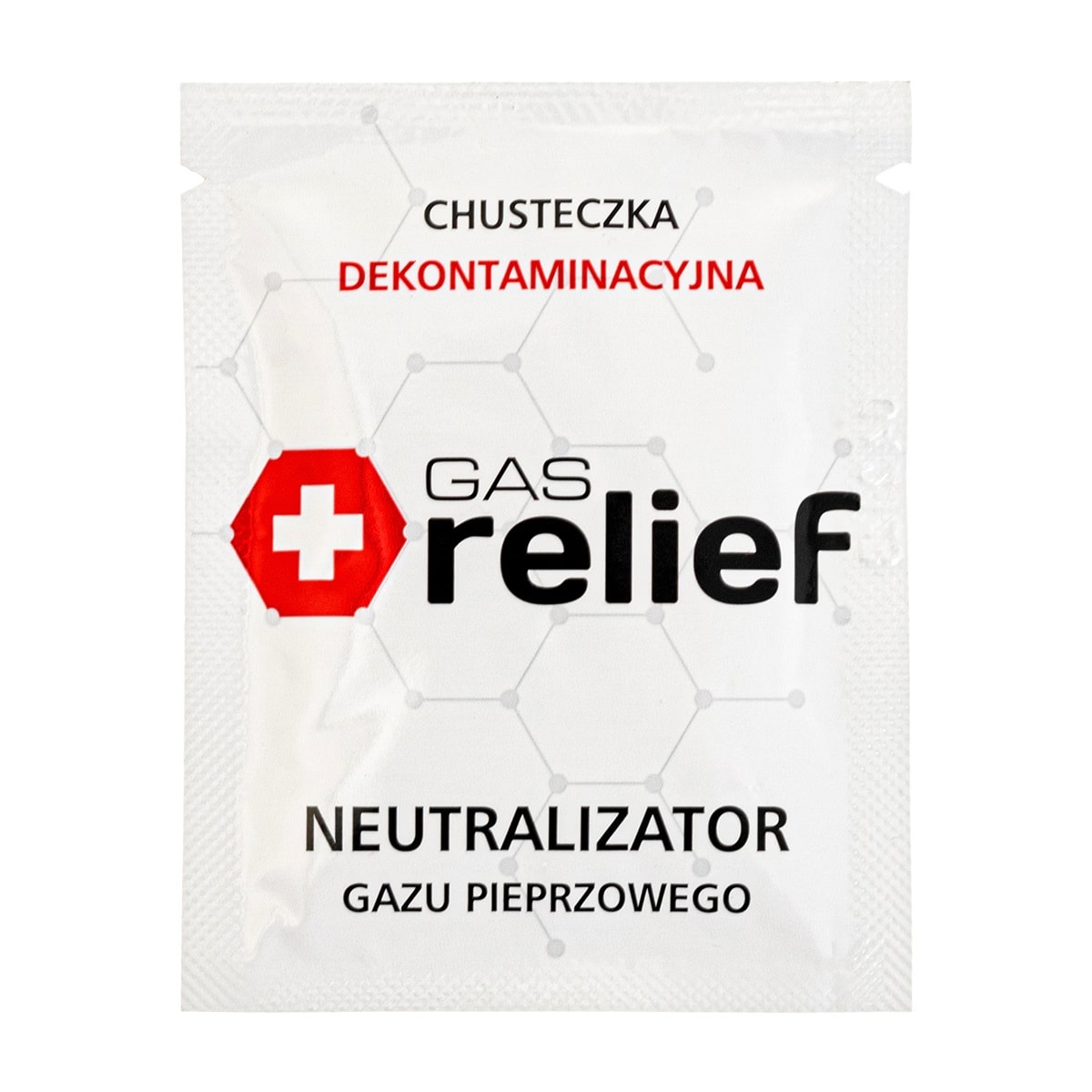 Gaz pieprzowy Obronny 15 ml stożek + chusteczka neutralizująca Gas Relief - zestaw