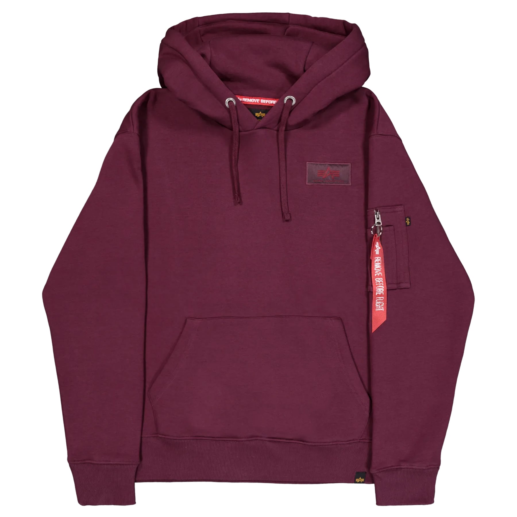 Кофта Alpha Industries Back Print Hoody - Dark Cherry
