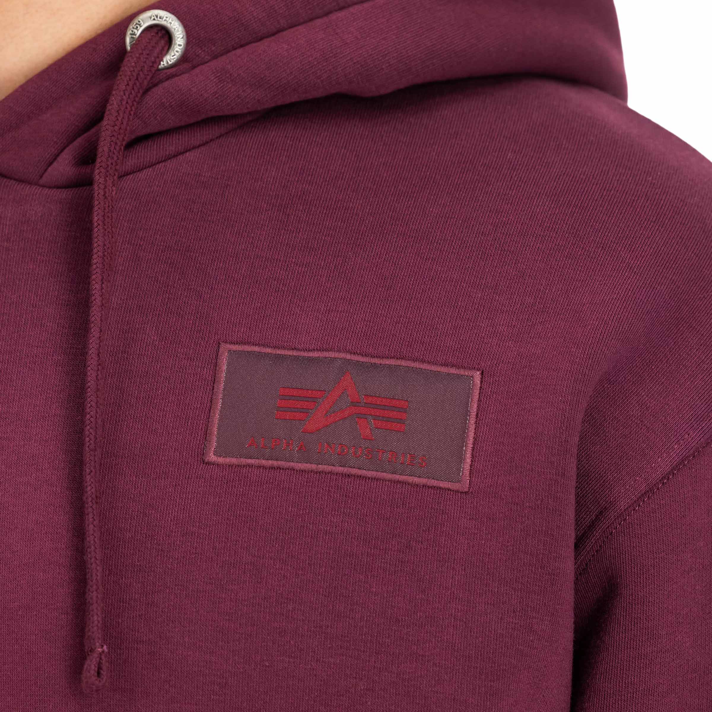 Кофта Alpha Industries Back Print Hoody - Dark Cherry