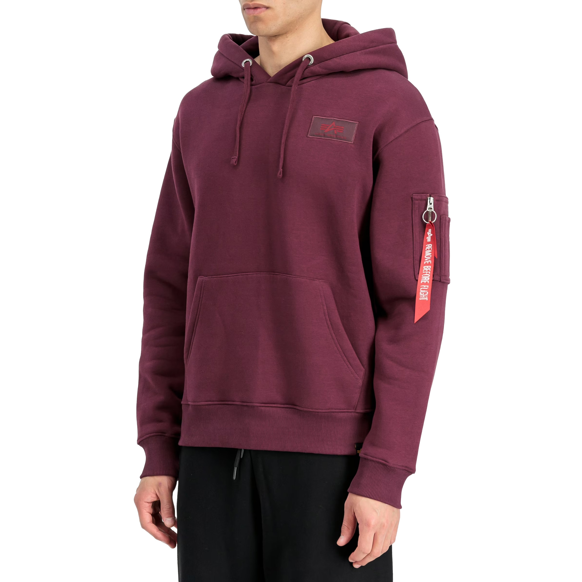 Кофта Alpha Industries Back Print Hoody - Dark Cherry