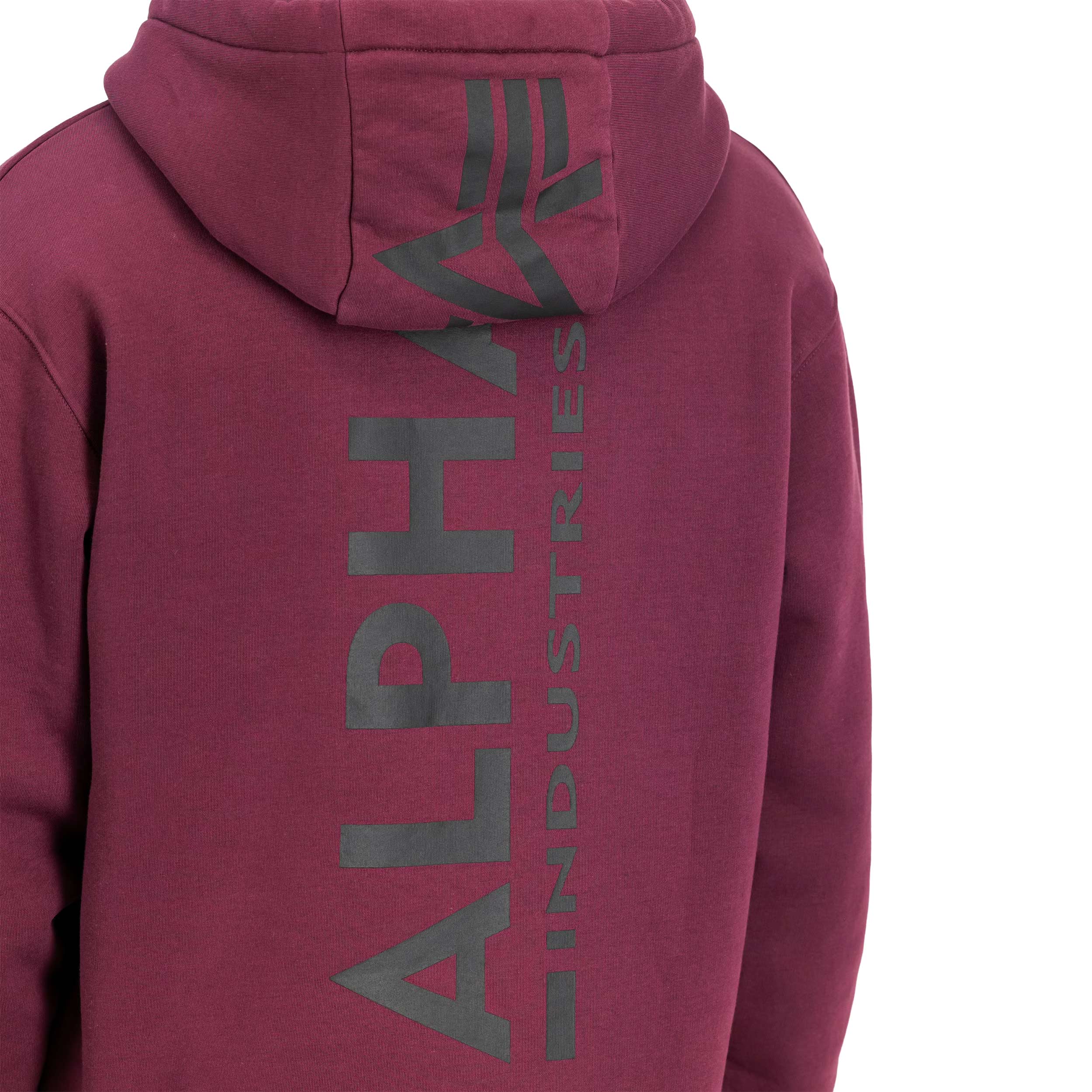 Кофта Alpha Industries Back Print Hoody - Dark Cherry