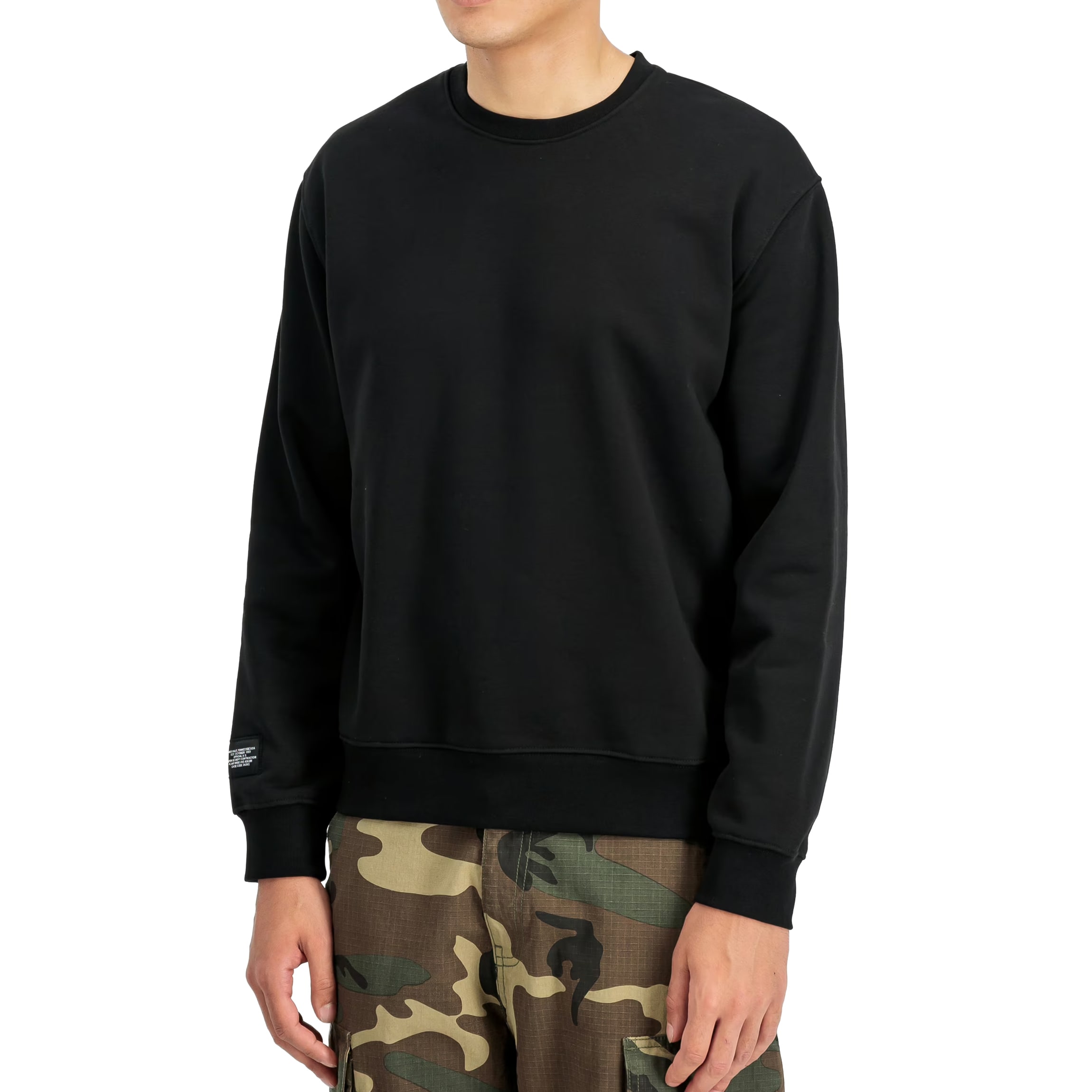 Кофта Alpha Industries Label Backprint - Black
