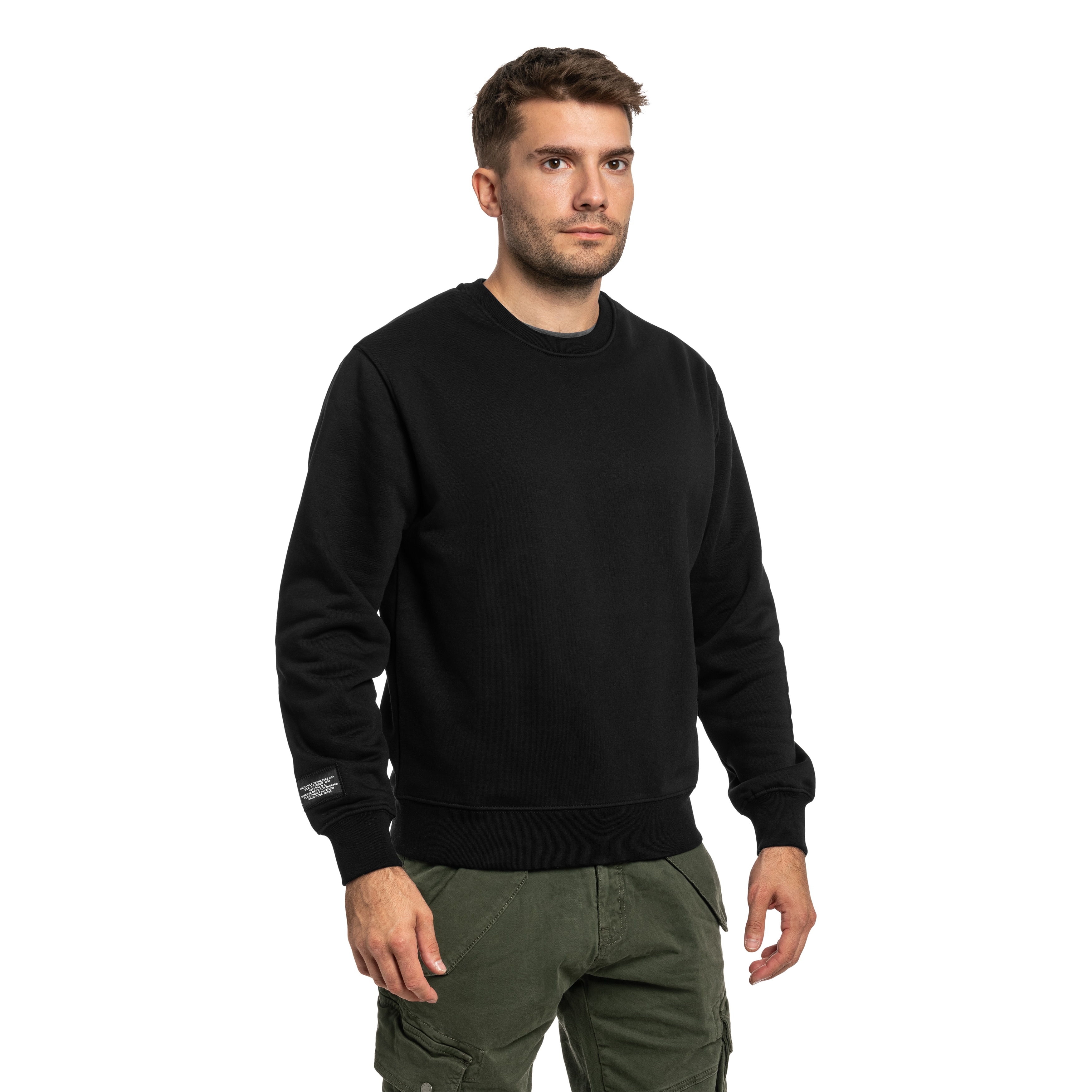 Bluza Alpha Industries Label Backprint - Black