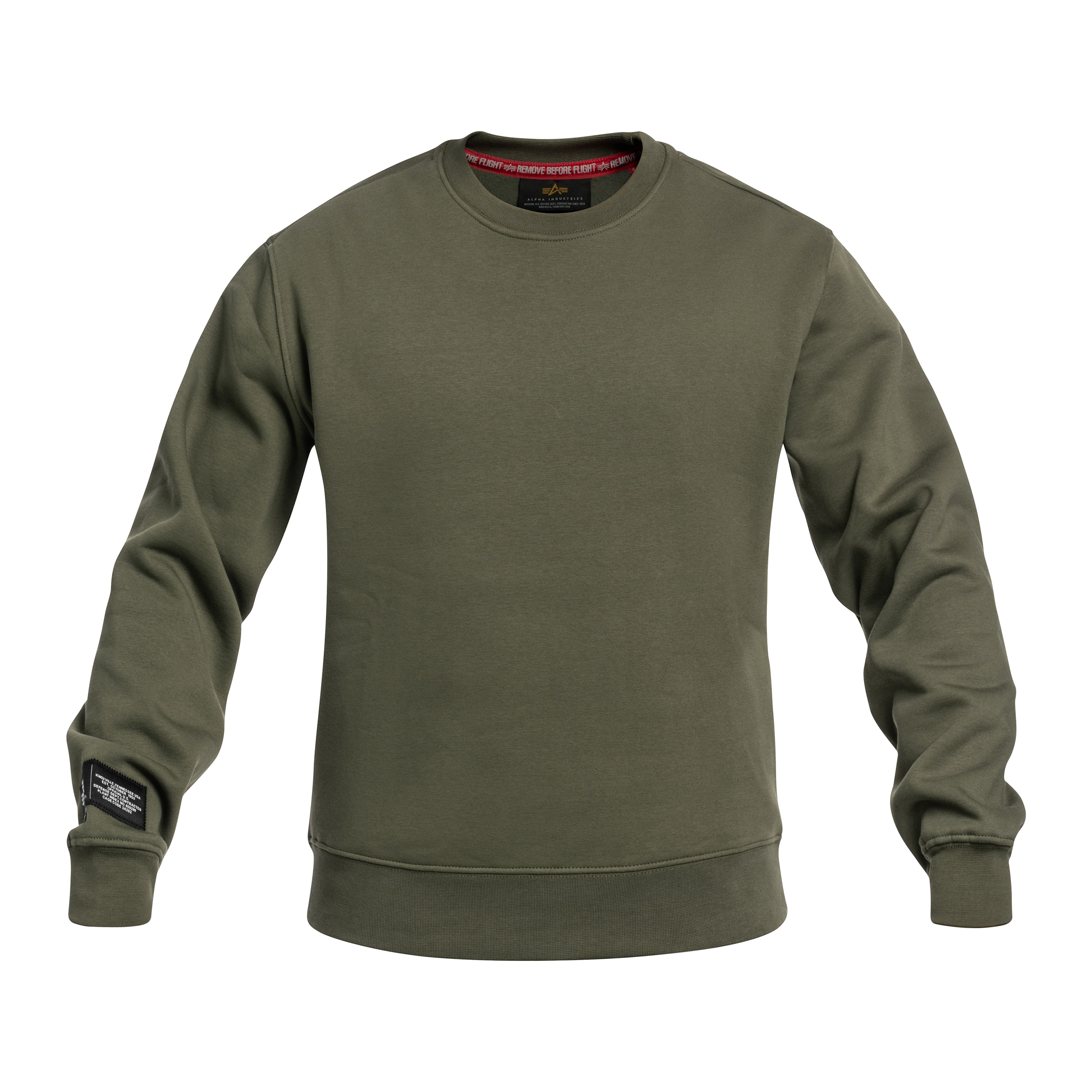 Bluza Alpha Industries Label Backprint - Dark Olive