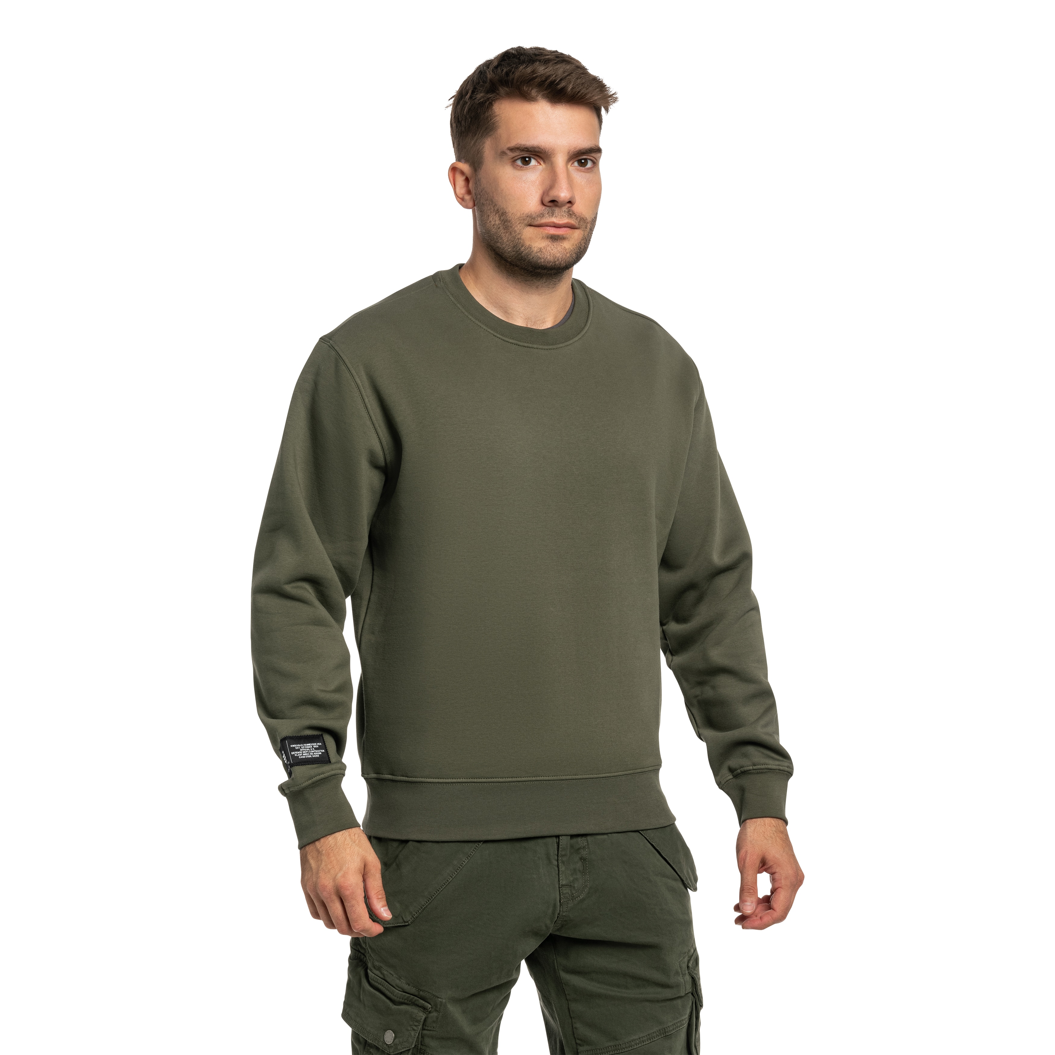 Bluza Alpha Industries Label Backprint - Dark Olive