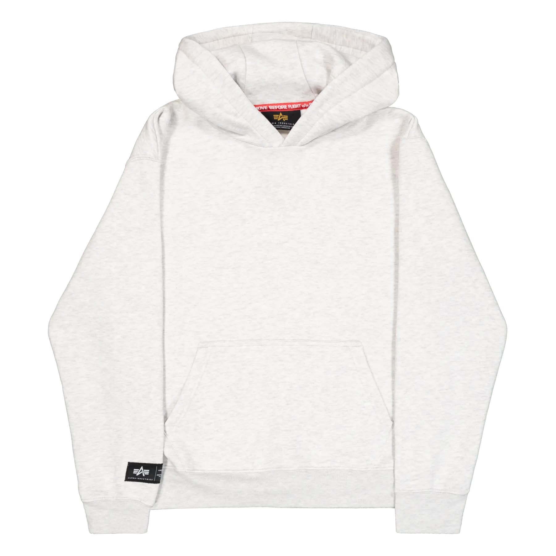 Кофта Alpha Industries Label Backprint Hoodie - Pastel Grey