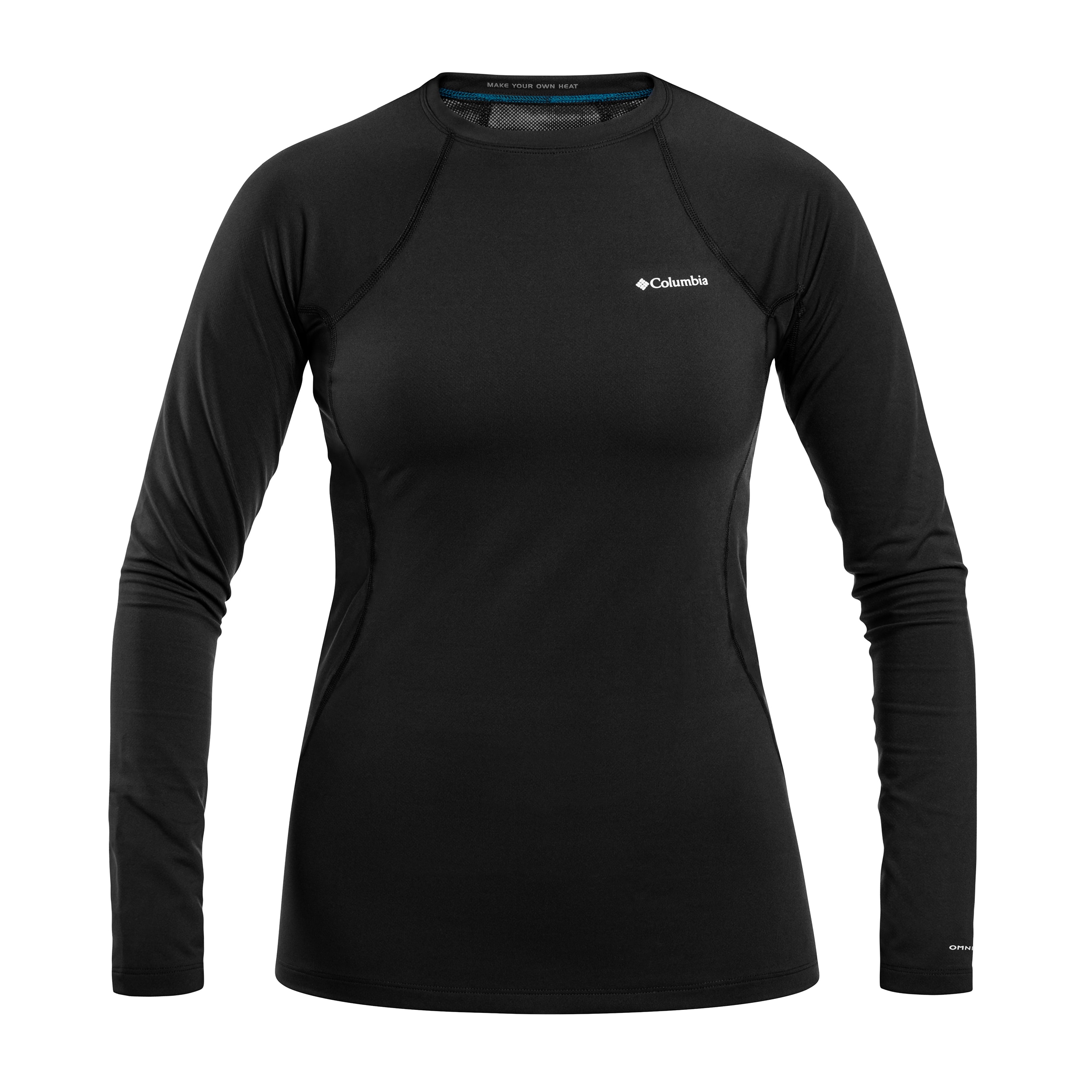 Koszulka termoaktywna damska Columbia Omni-Heat Midweight Baselayer Crew - Black