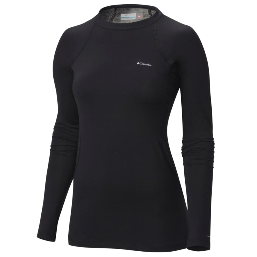 Термоактивна жіноча футболка Columbia Omni-Heat Midweight Baselayer Crew - Black