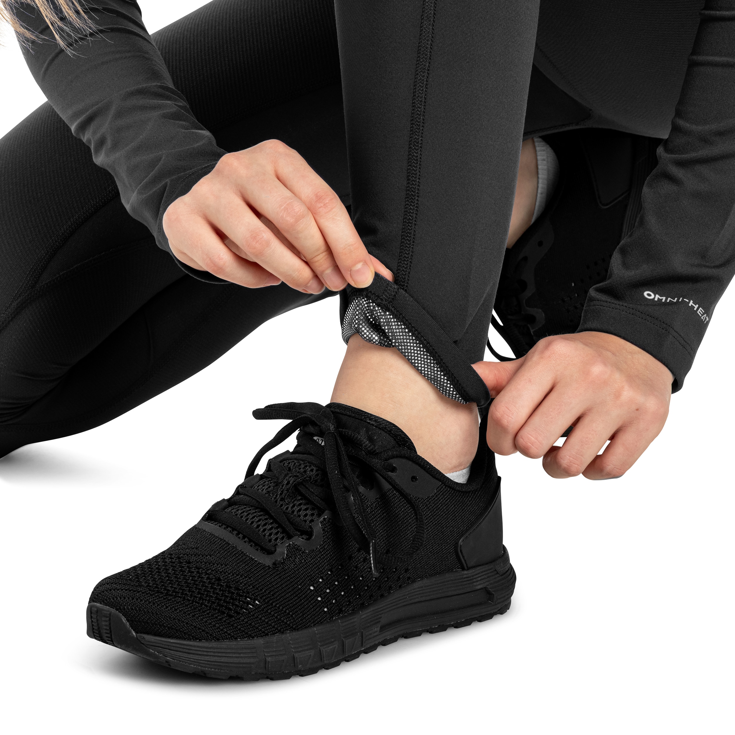 Legginsy termoaktywne damskie Columbia Omni-Heat Midweight Baselayer Tights - Black