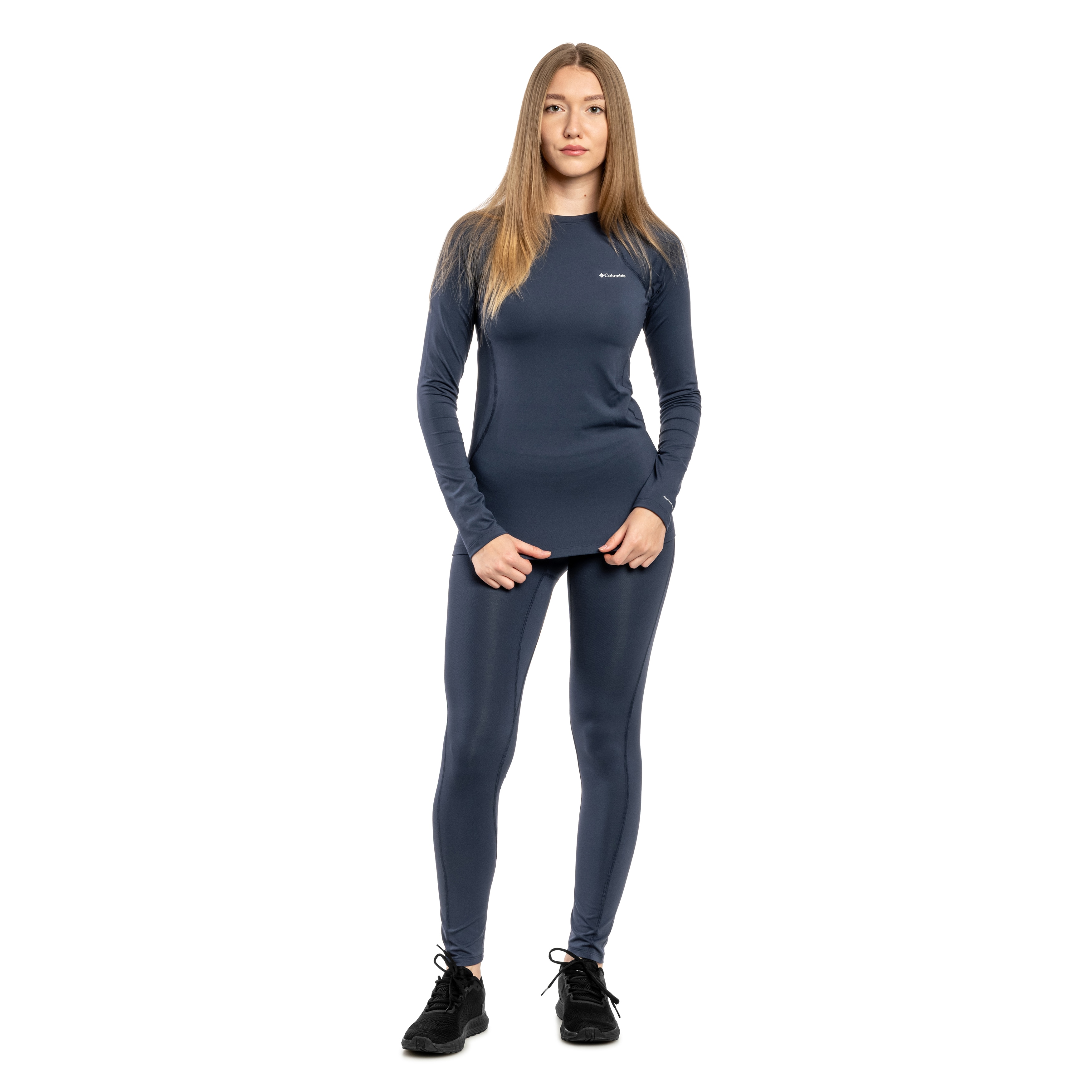 Legginsy termoaktywne damskie Columbia Omni-Heat Midweight Baselayer Tights - Nocturnal