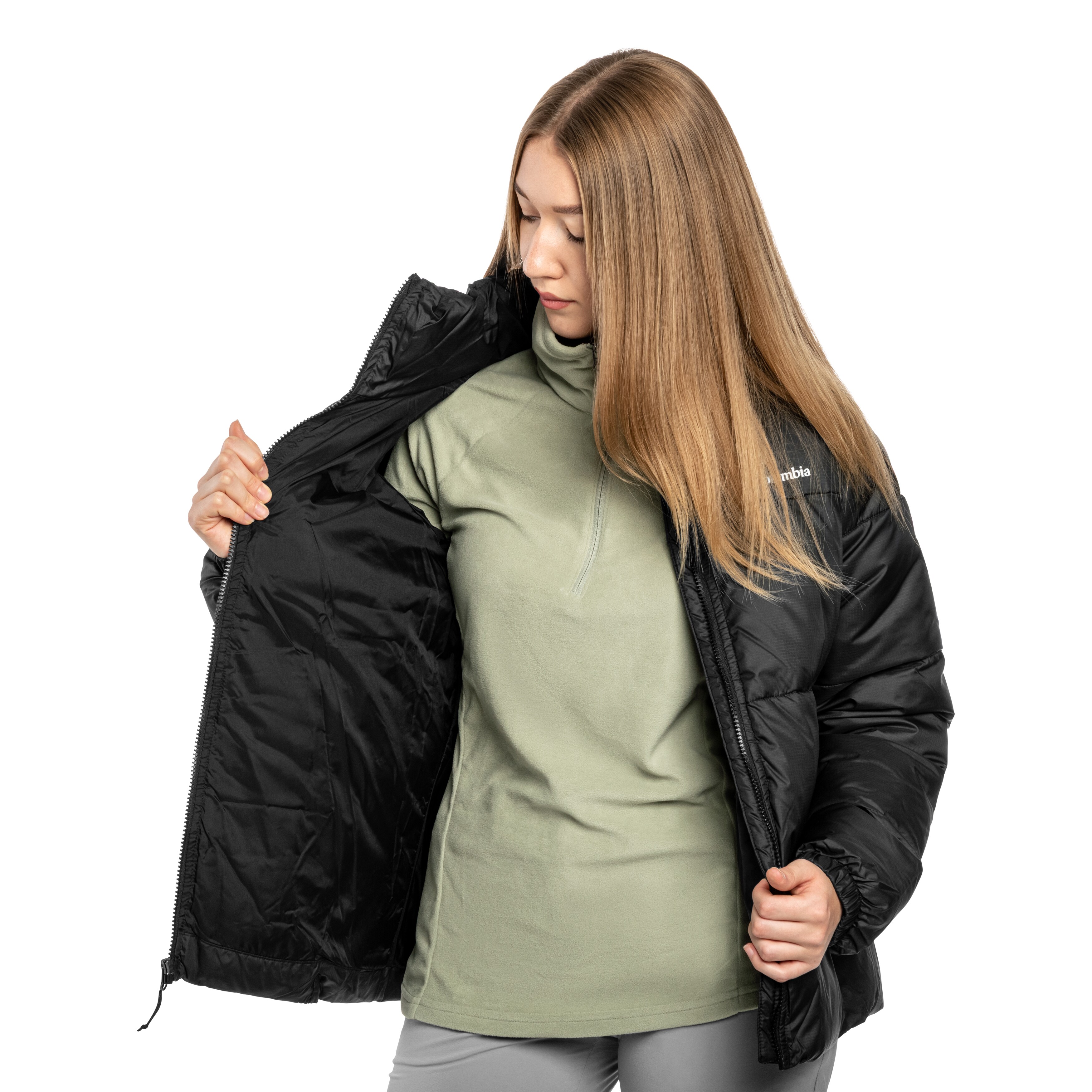 Kurtka damska Columbia Puffect II Full Zip Jacket - Black