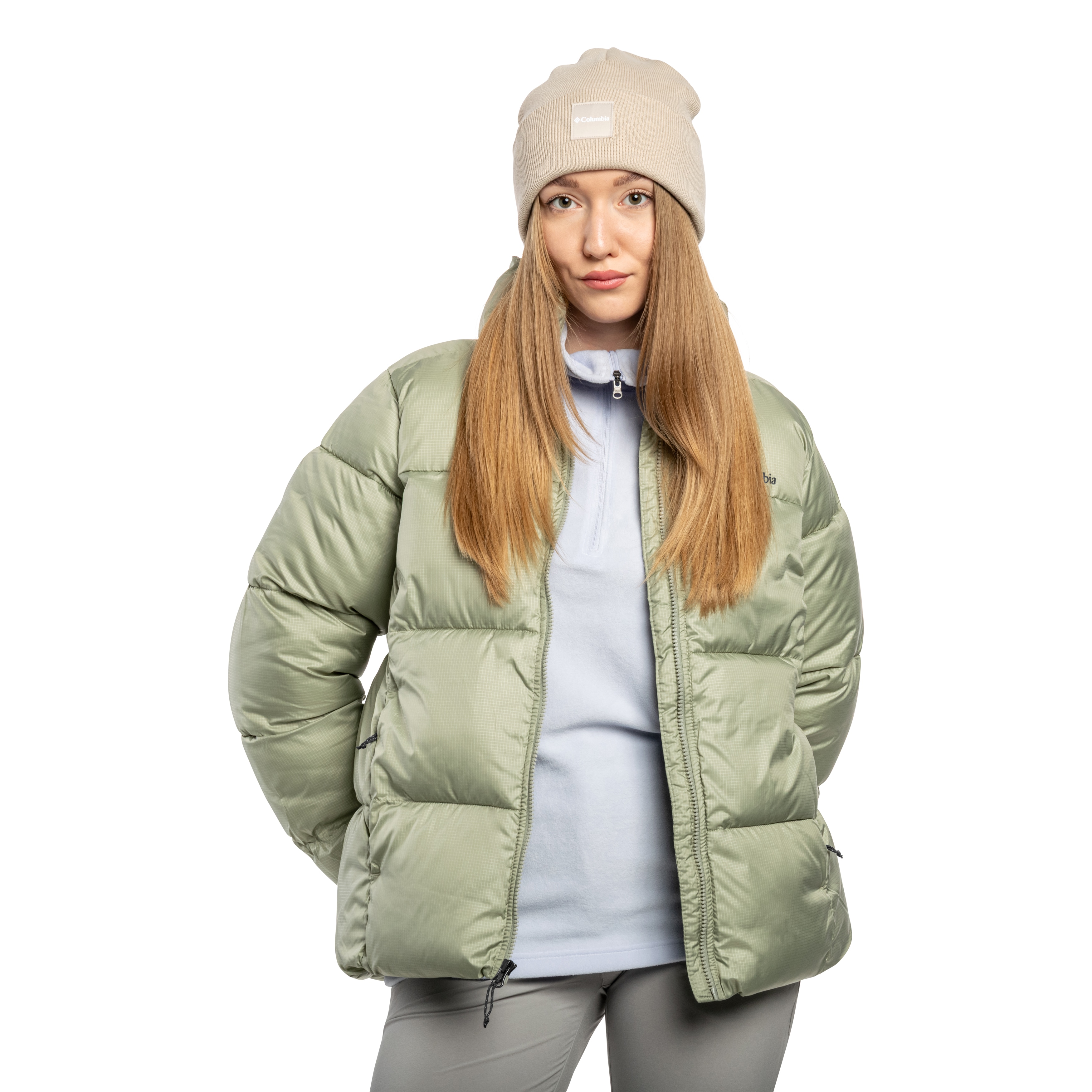 Kurtka damska Columbia Puffect II Full Zip Jacket - Safari