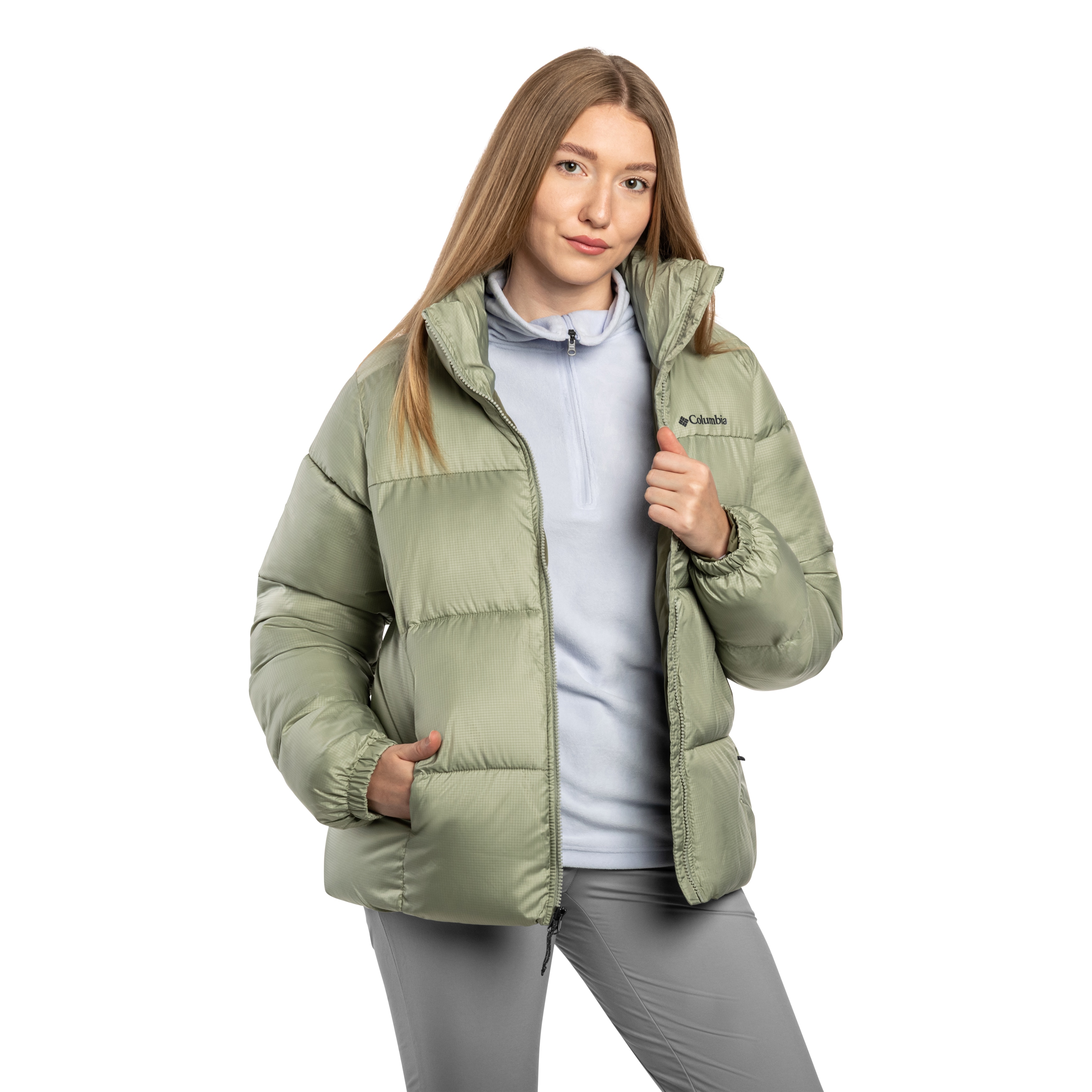 Kurtka damska Columbia Puffect II Full Zip Jacket - Safari