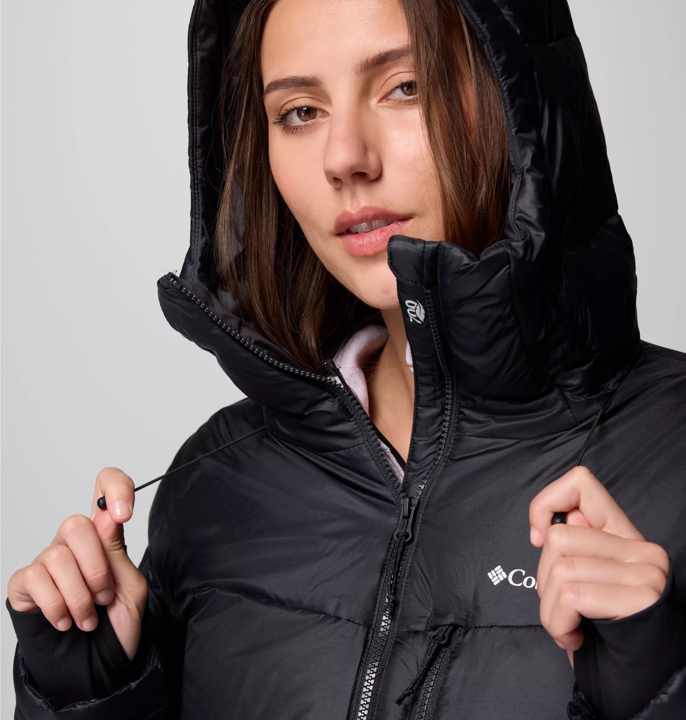 Жіноча куртка Columbia Cloudview Down Hooded Jacket - Black