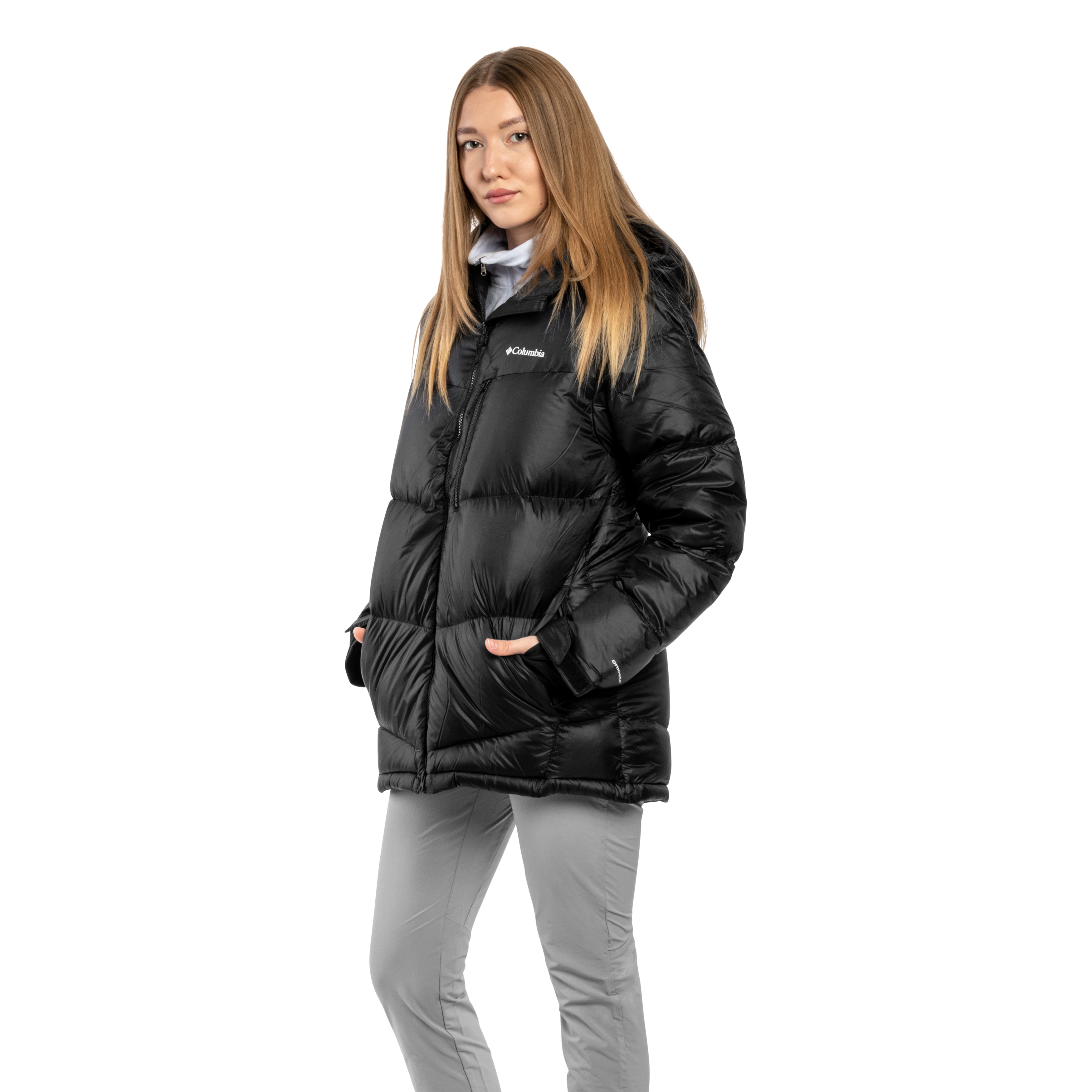 Жіноча куртка Columbia Cloudview Down Hooded Jacket - Black