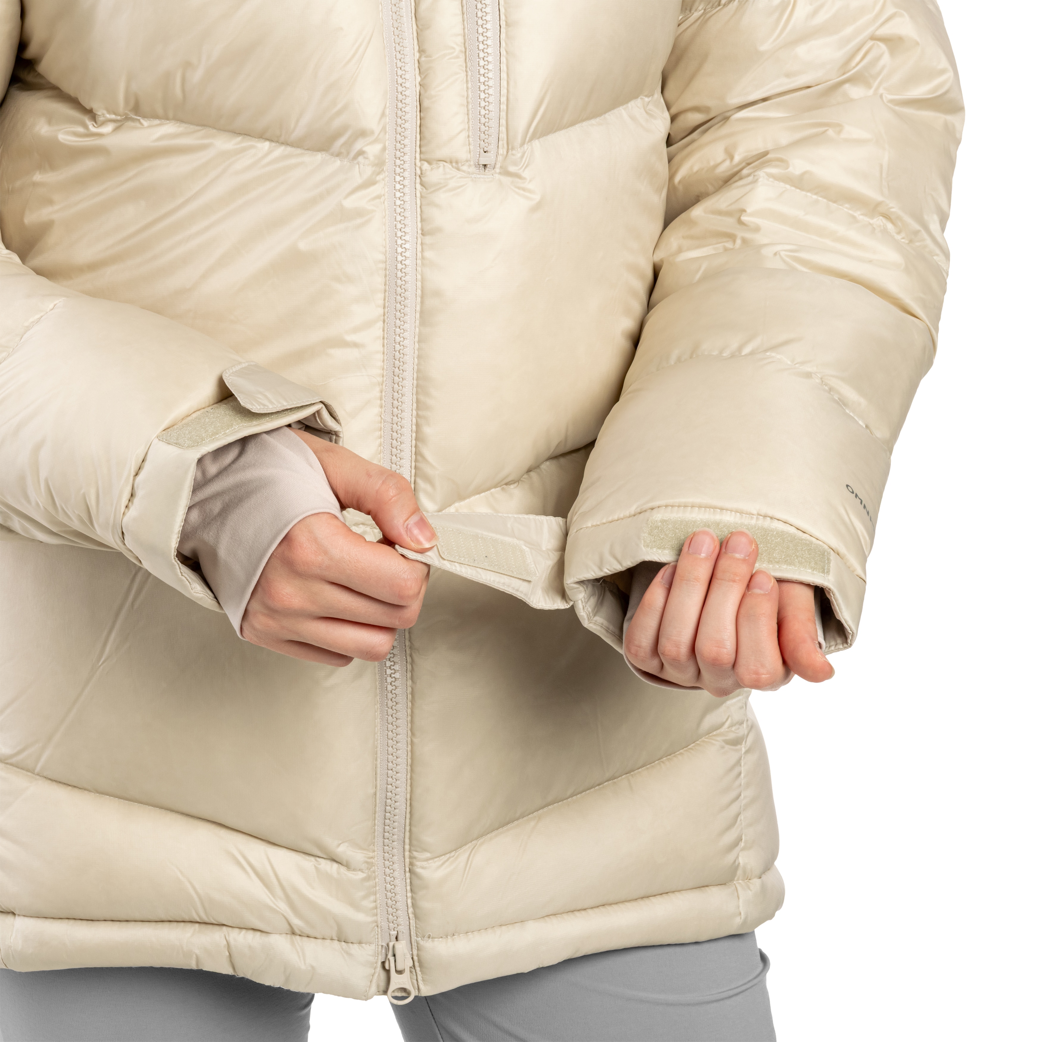 Kurtka damska Columbia Cloudview Down Hooded Jacket - Dark Stone