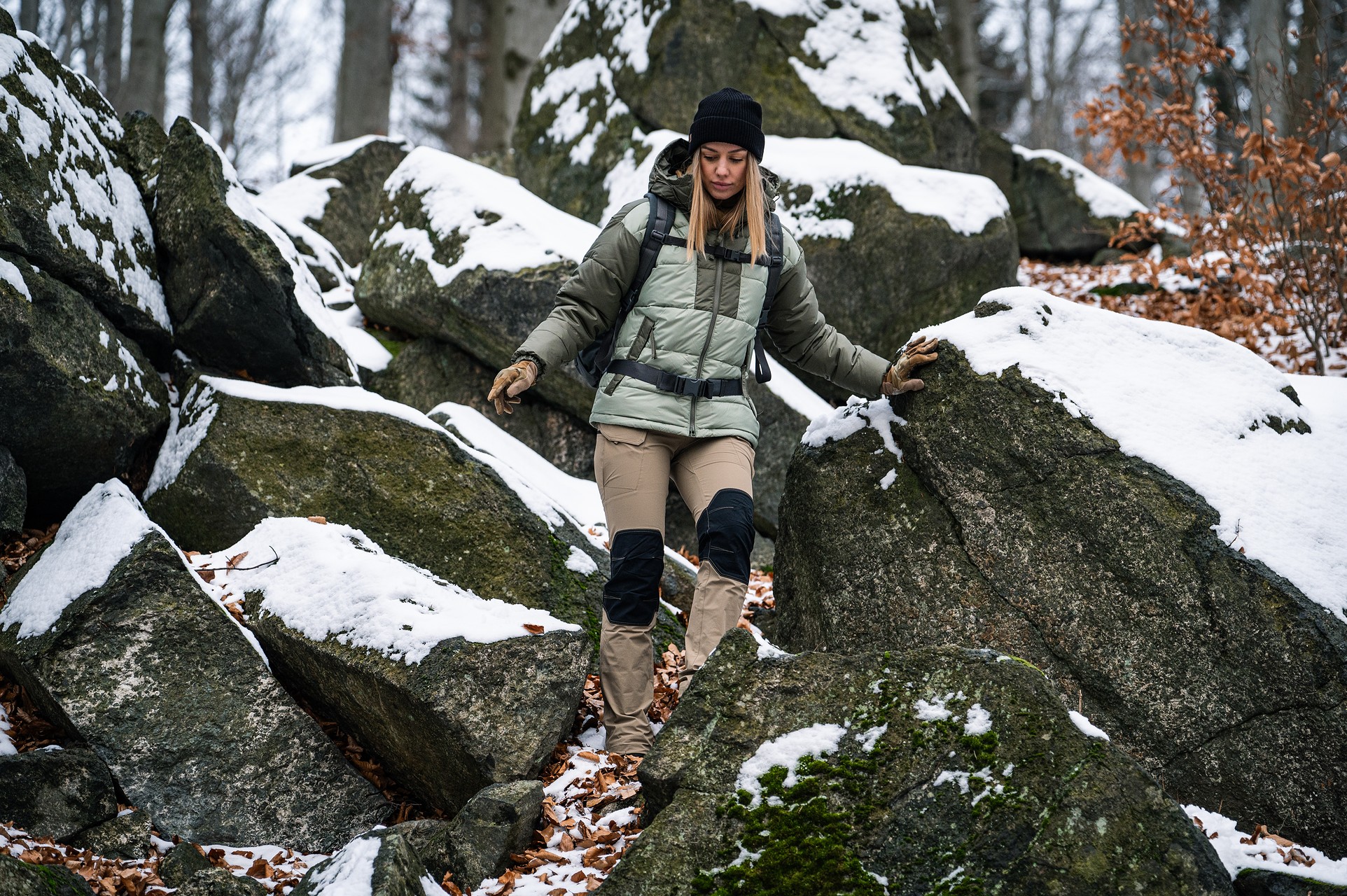 Kurtka damska Columbia Pike Lake III Hooded Jacket - Safari/Stone Green