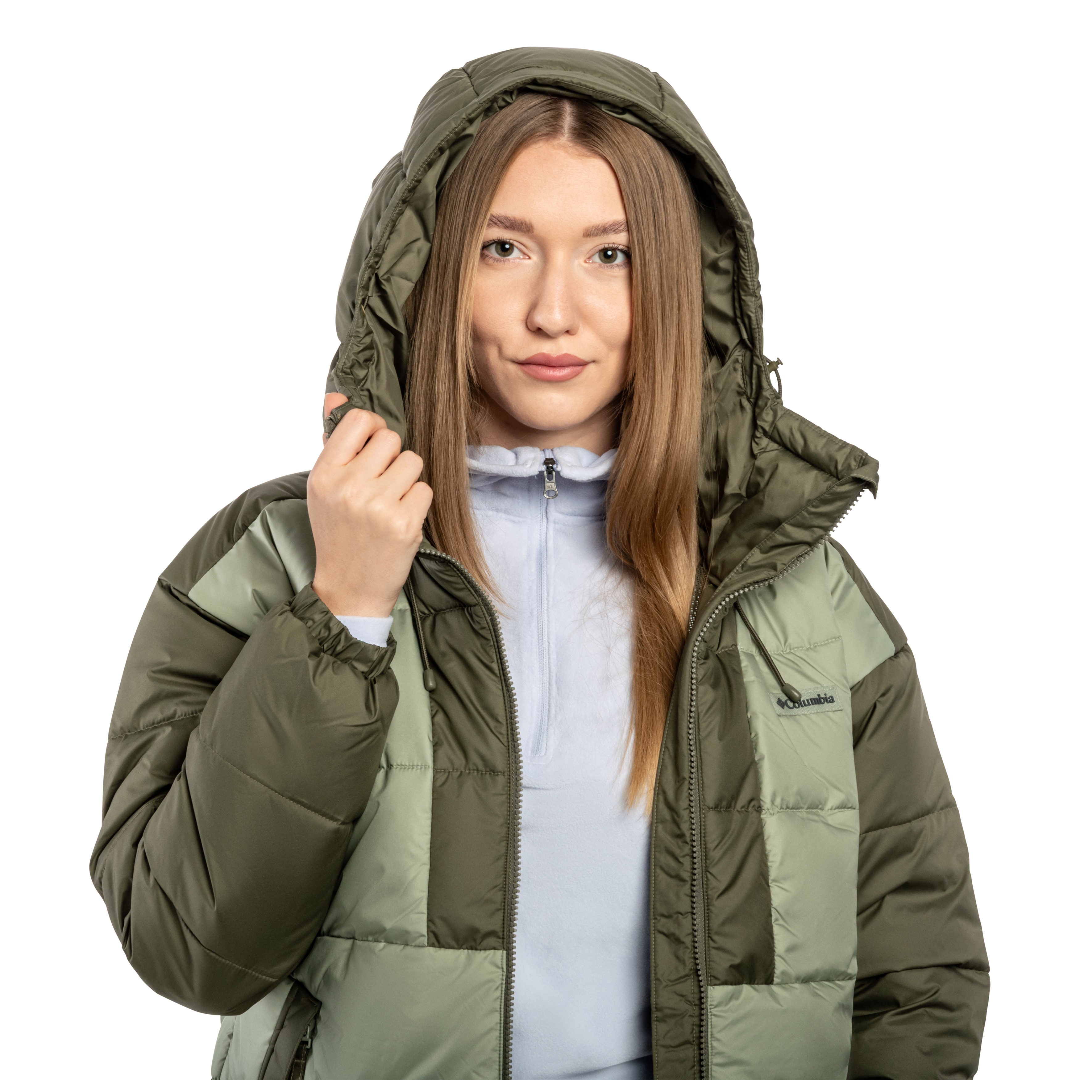 Kurtka damska Columbia Pike Lake III Hooded Jacket - Safari/Stone Green